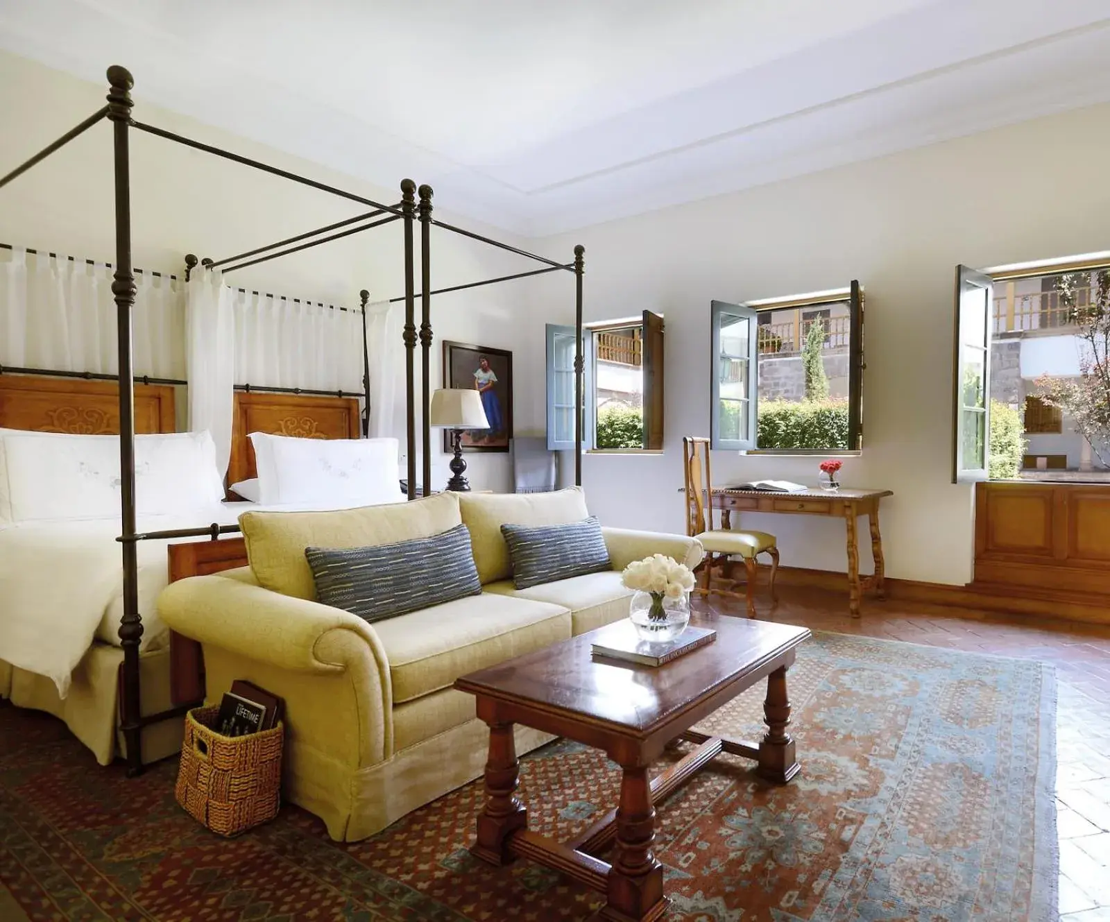 Bedroom in Palacio Nazarenas, A Belmond Hotel, Cusco Bedroom in Palacio Nazarenas, A Belmond Hotel, Cusco