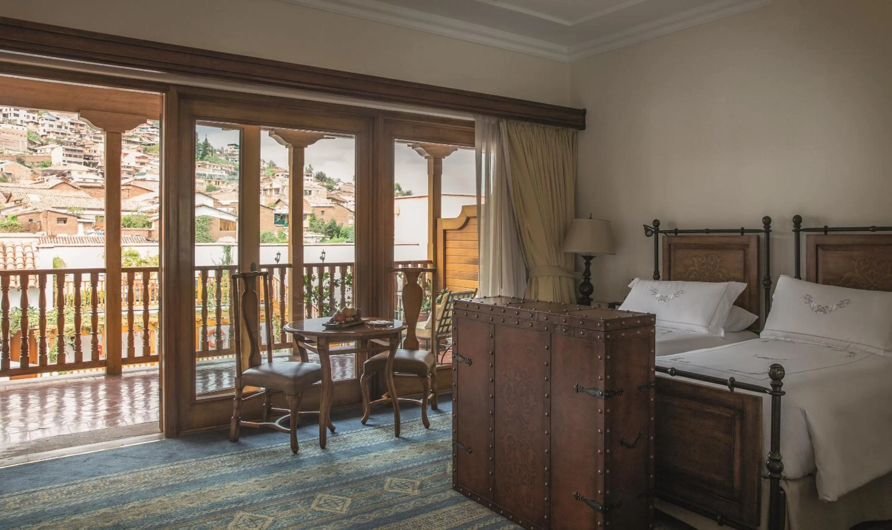 Bed in Palacio Nazarenas, A Belmond Hotel, Cusco