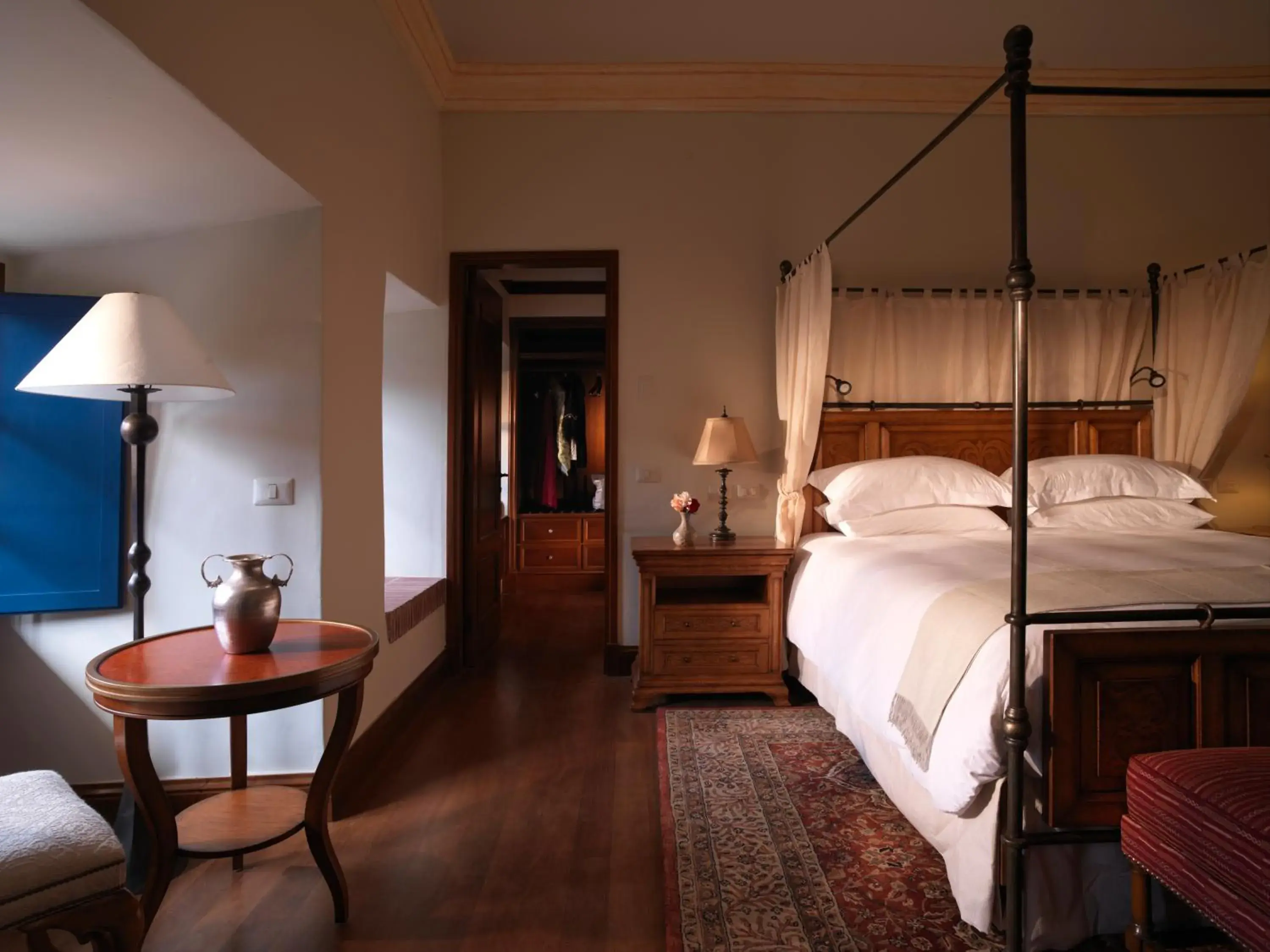 Bed in Palacio Nazarenas, A Belmond Hotel, Cusco Bed in Palacio Nazarenas, A Belmond Hotel, Cusco