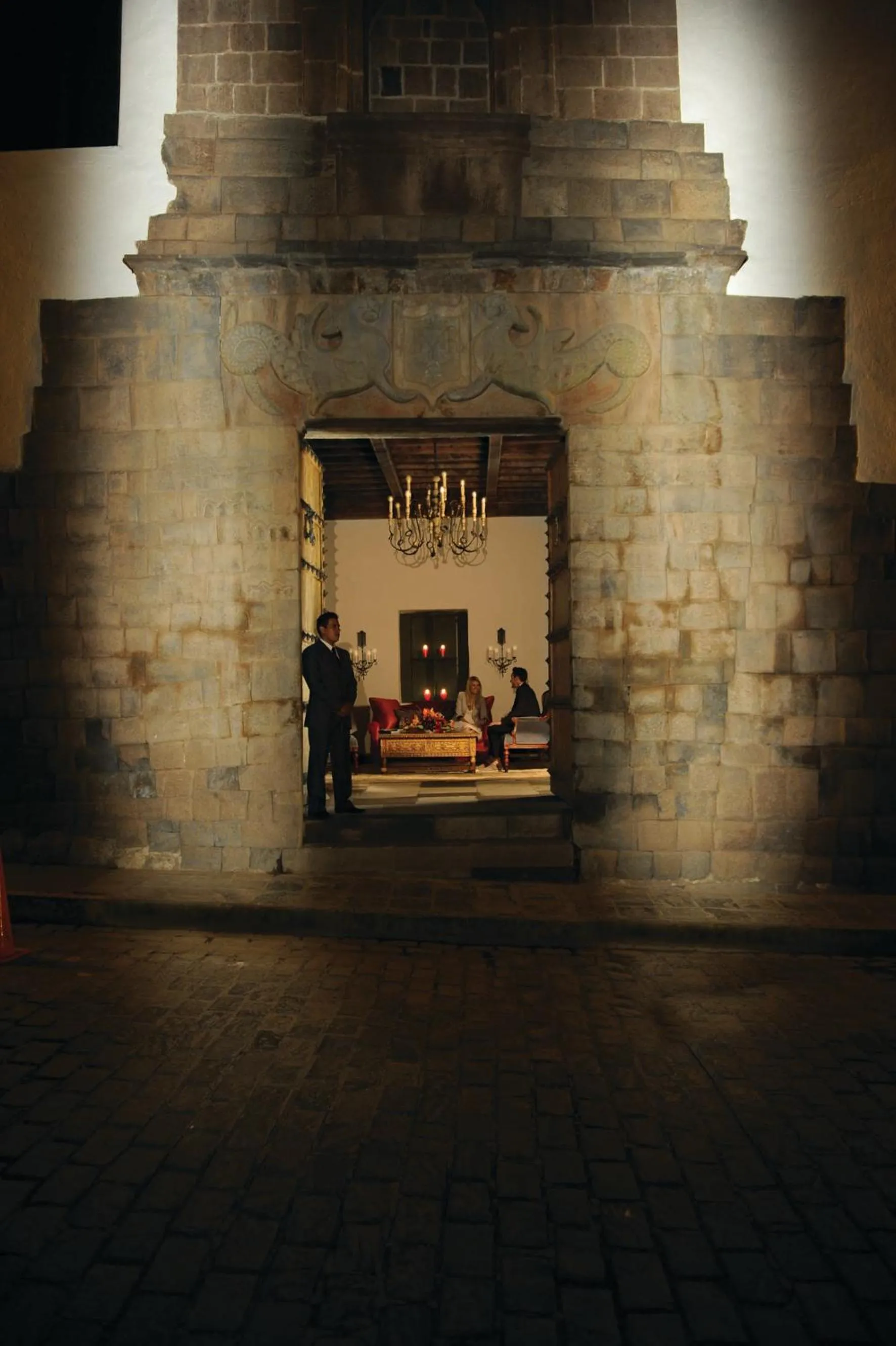 Facade/entrance in Palacio Nazarenas, A Belmond Hotel, Cusco