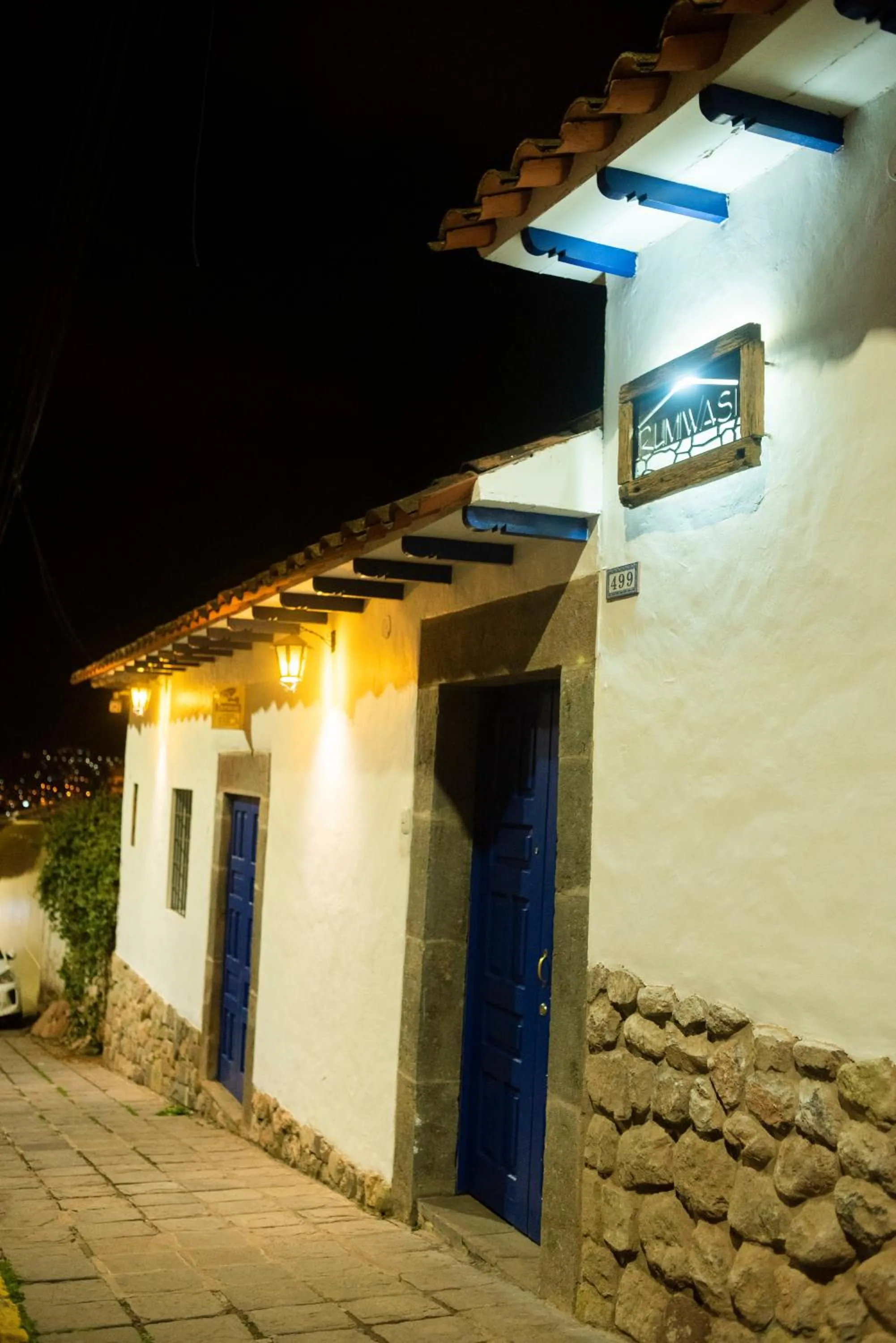 Facade/entrance in Rumi Wasi