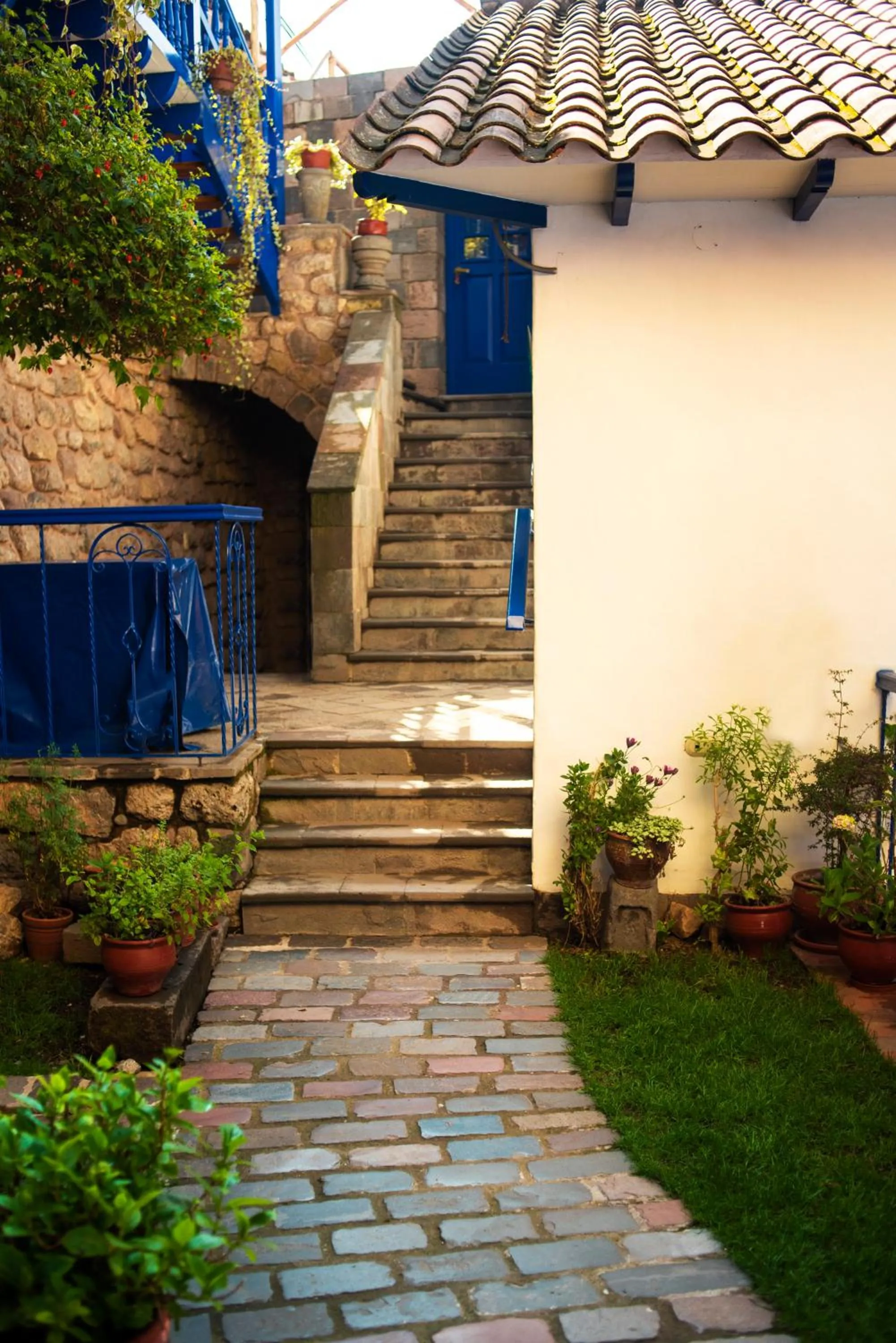 Inner courtyard view in Rumi Wasi