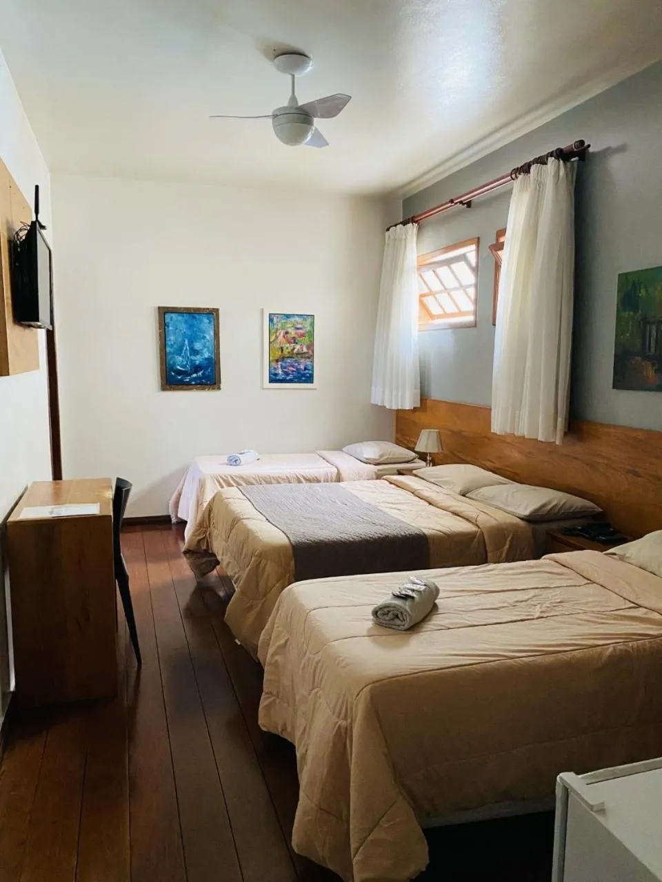 Bed in Pousada do Chafariz