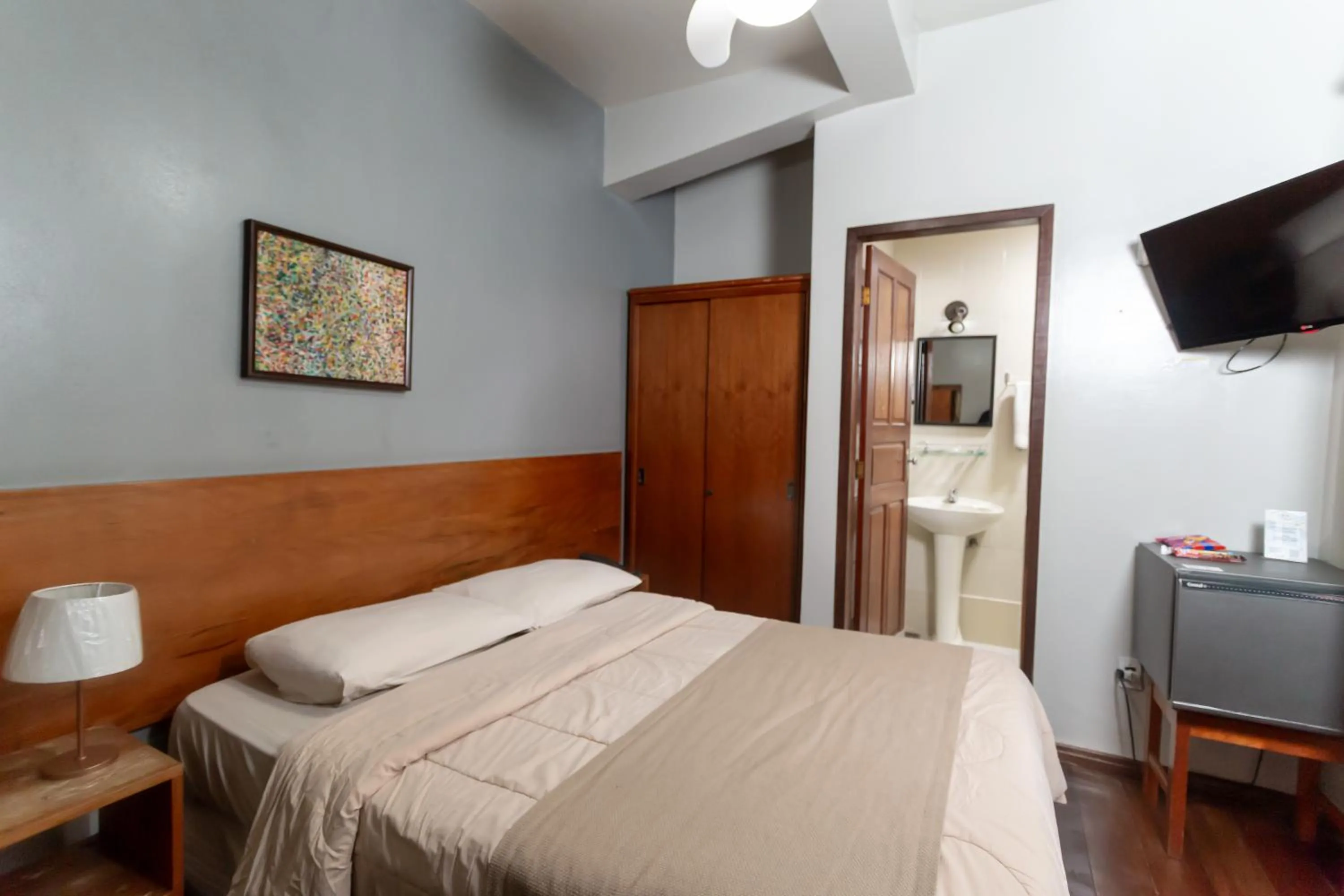 Bed in Pousada do Chafariz