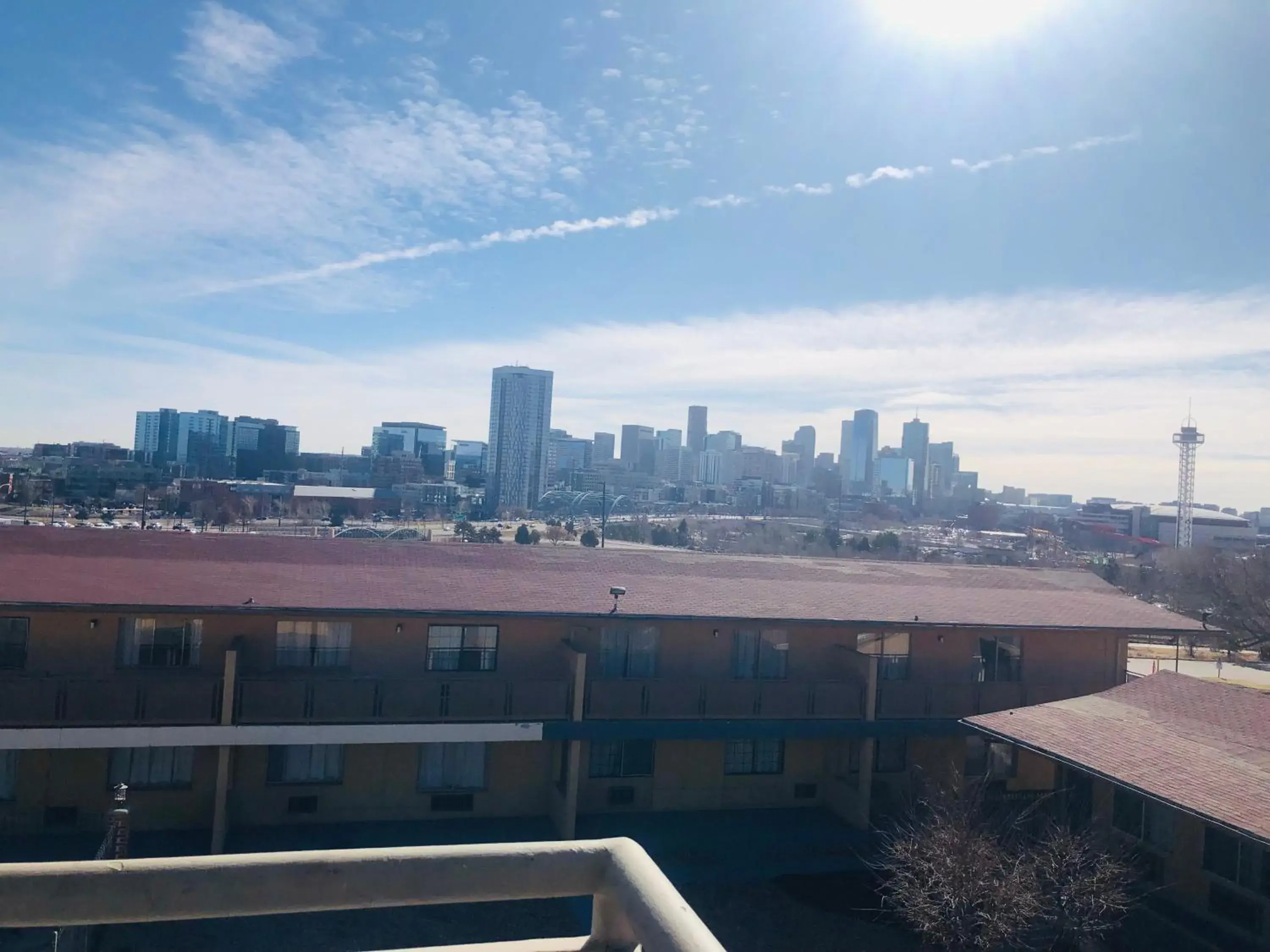 City view in Budget Inn Denver Downtown City view in Budget Inn Denver Downtown