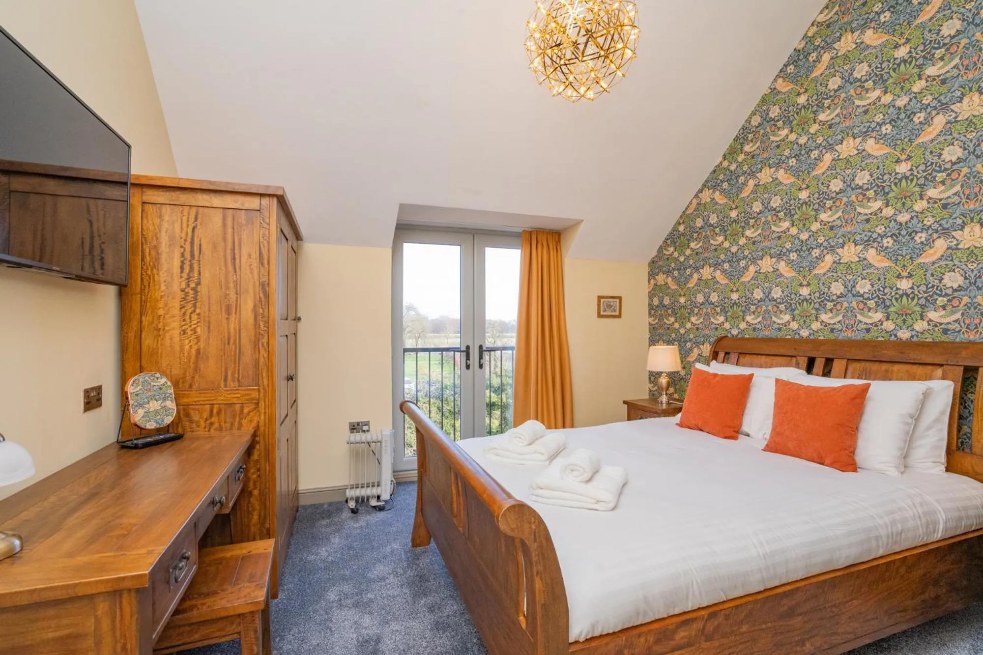 Bed in The Angel Inn Hotel