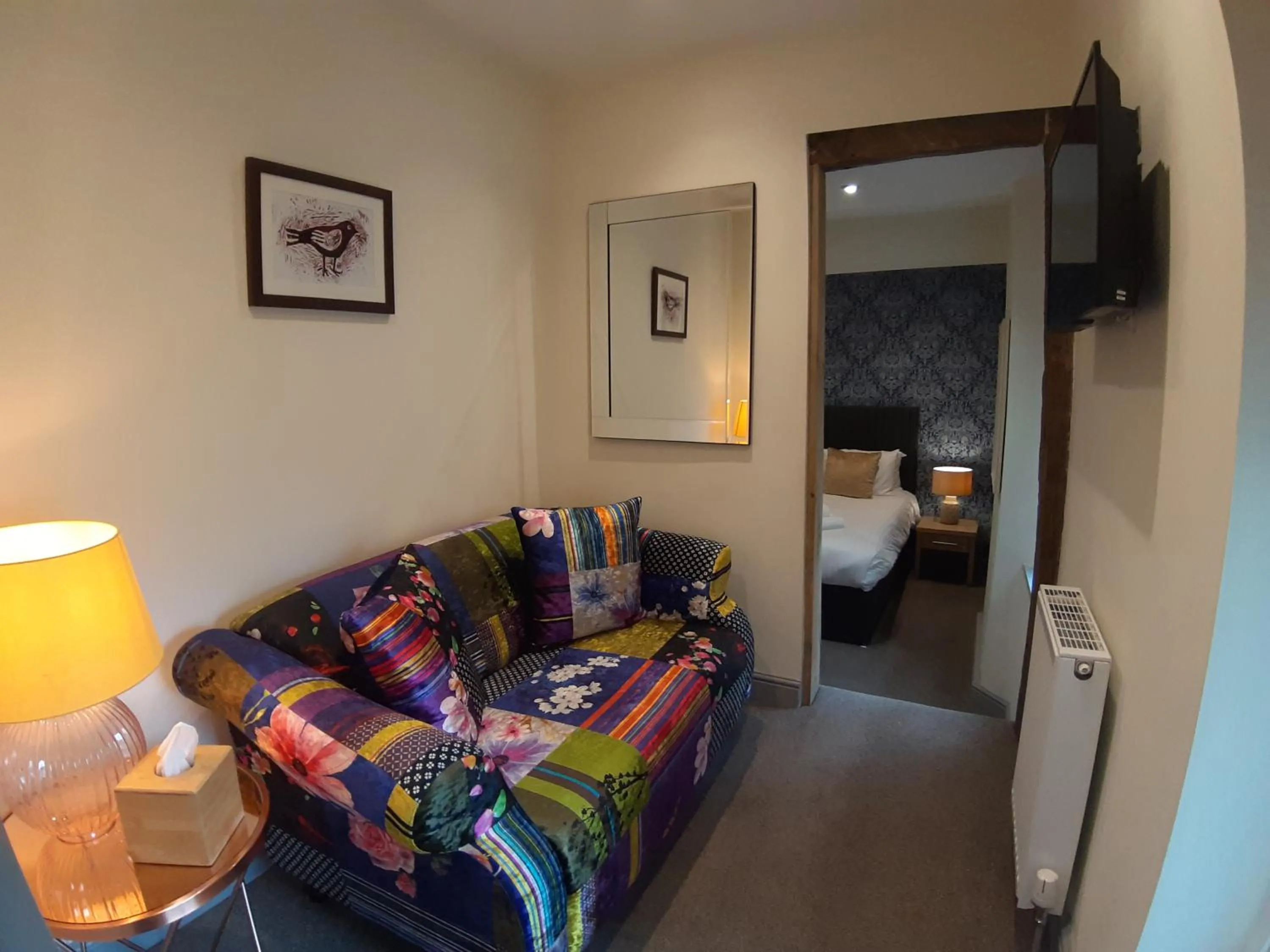 Bed in The Angel Inn Hotel