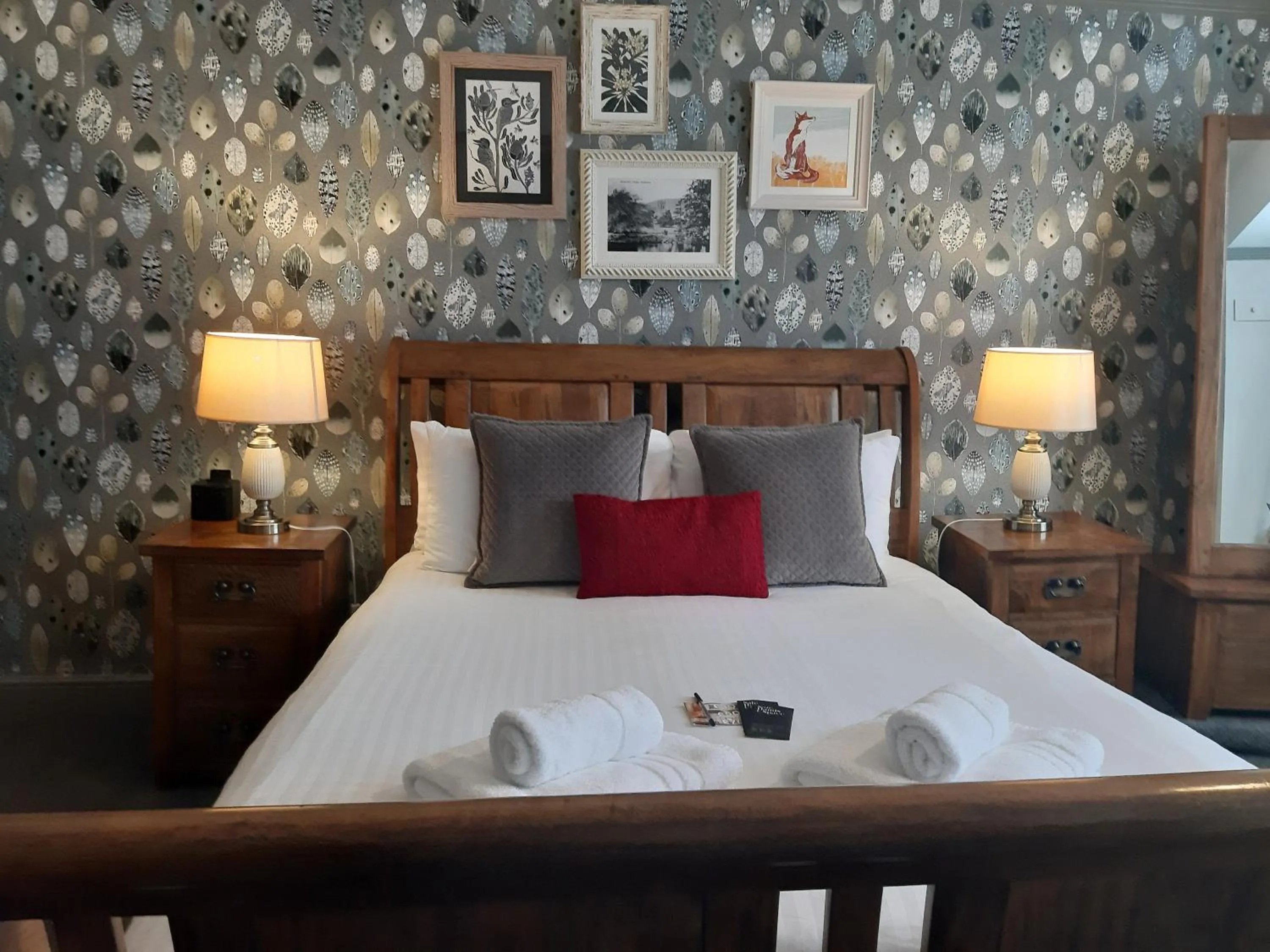 Bed in The Angel Inn Hotel