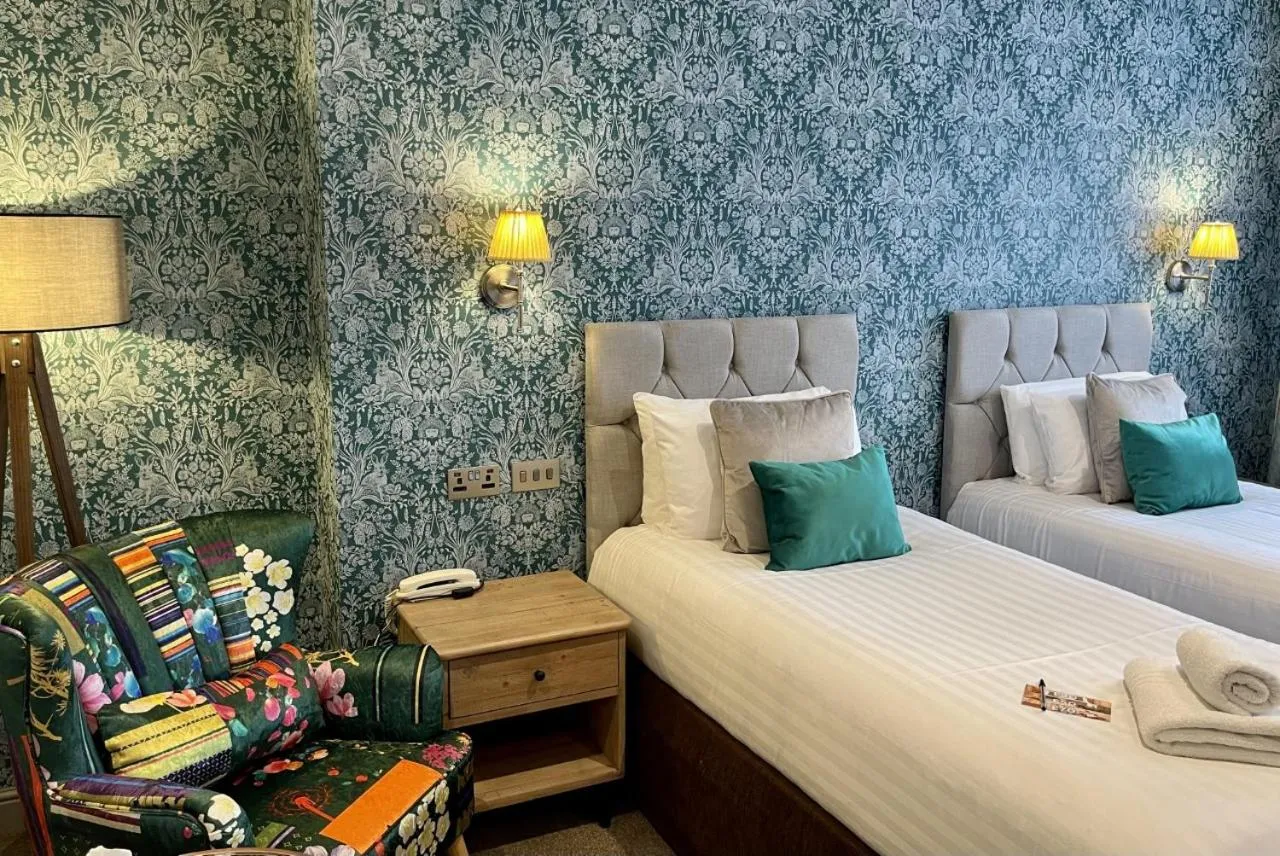 Bed in The Angel Inn Hotel