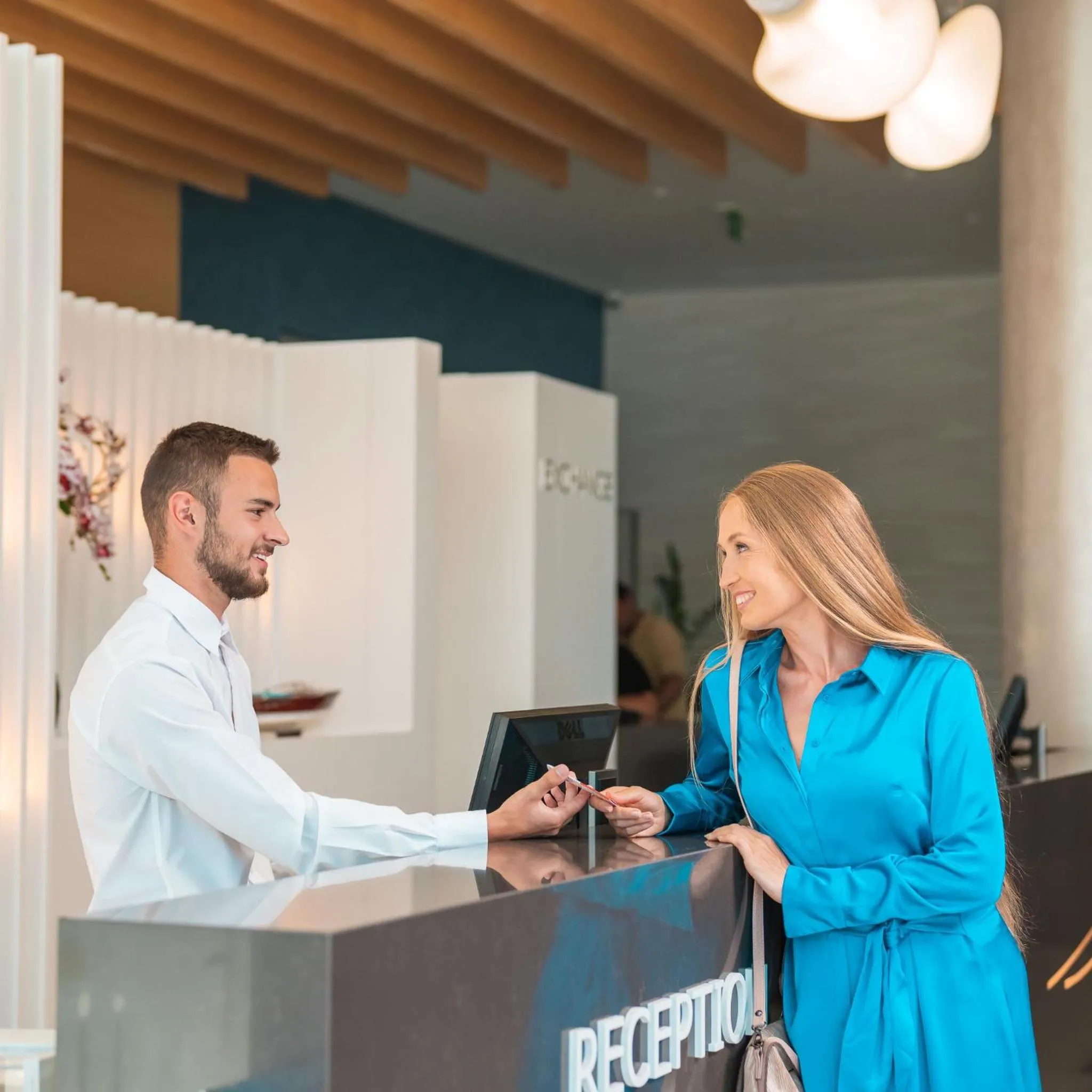 Lobby or reception in Astoria Hotel All Inclusive & Private Beach