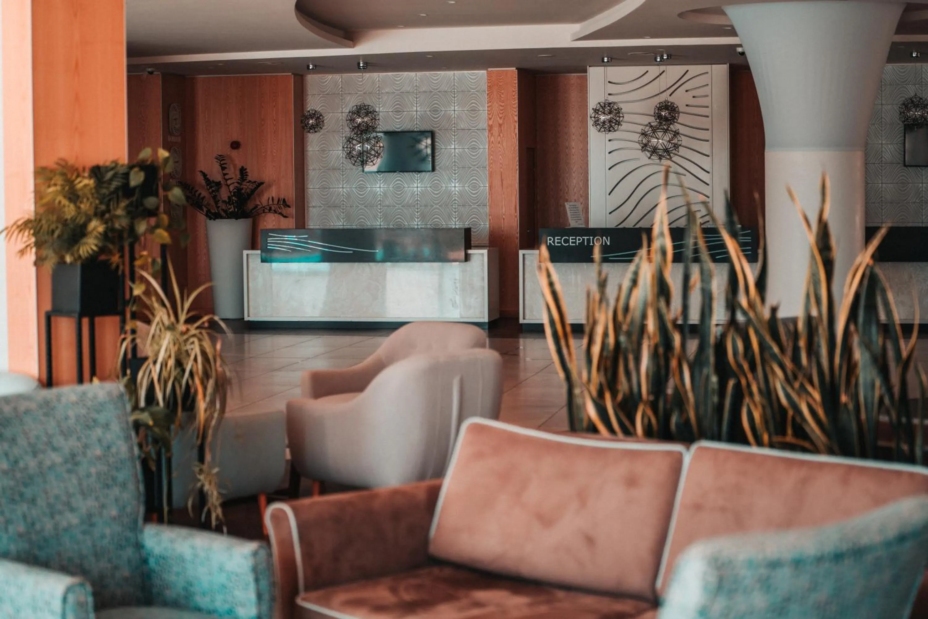 Lobby or reception in Astoria Hotel All Inclusive & Private Beach