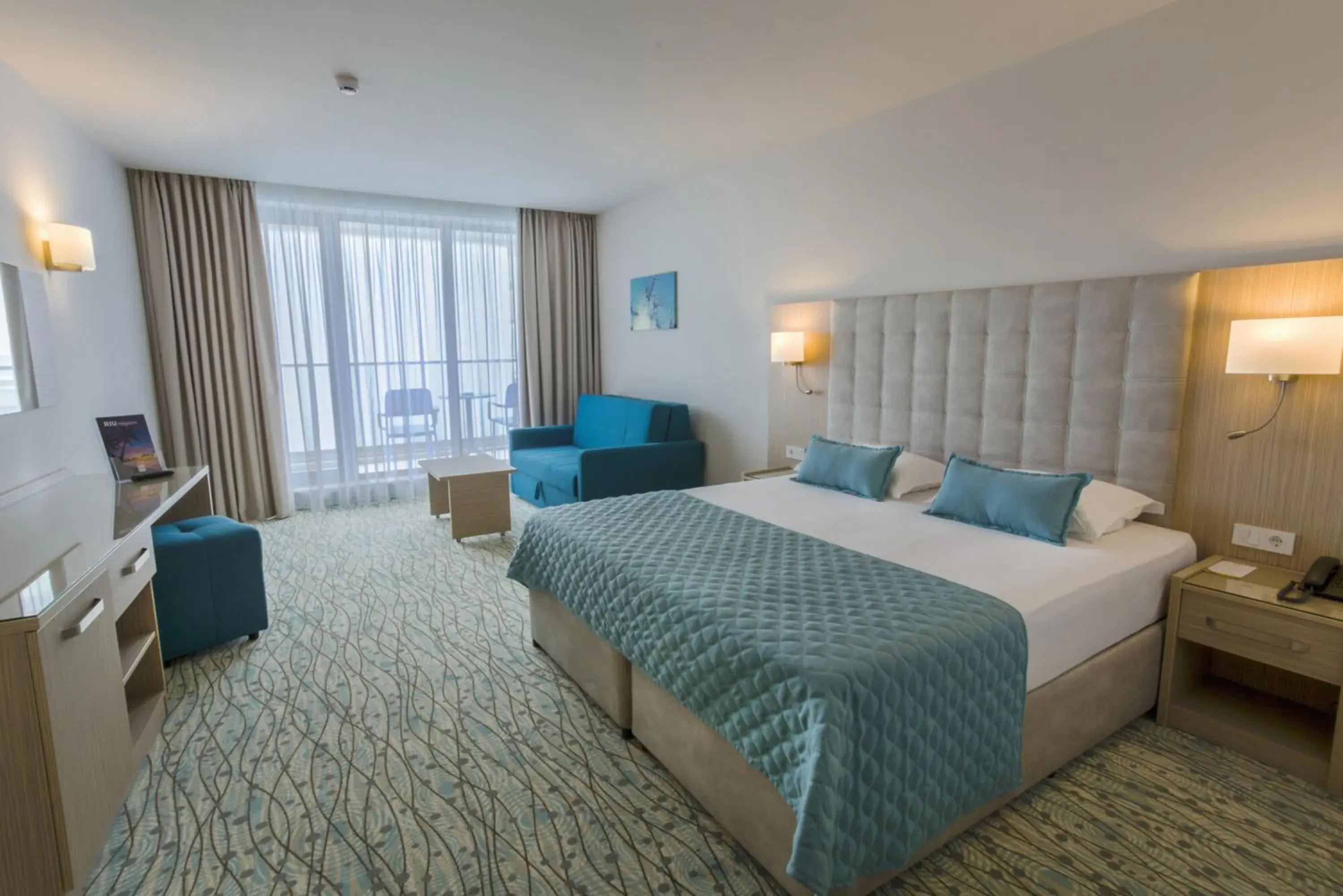 Double Room with Side Sea View (2 Adults + 2 Children 0-11 years) in Astoria Hotel All Inclusive & Private Beach Double Room with Side Sea View (2 Adults + 2 Children 0-11 years) in Astoria Hotel All Inclusive & Private Beach