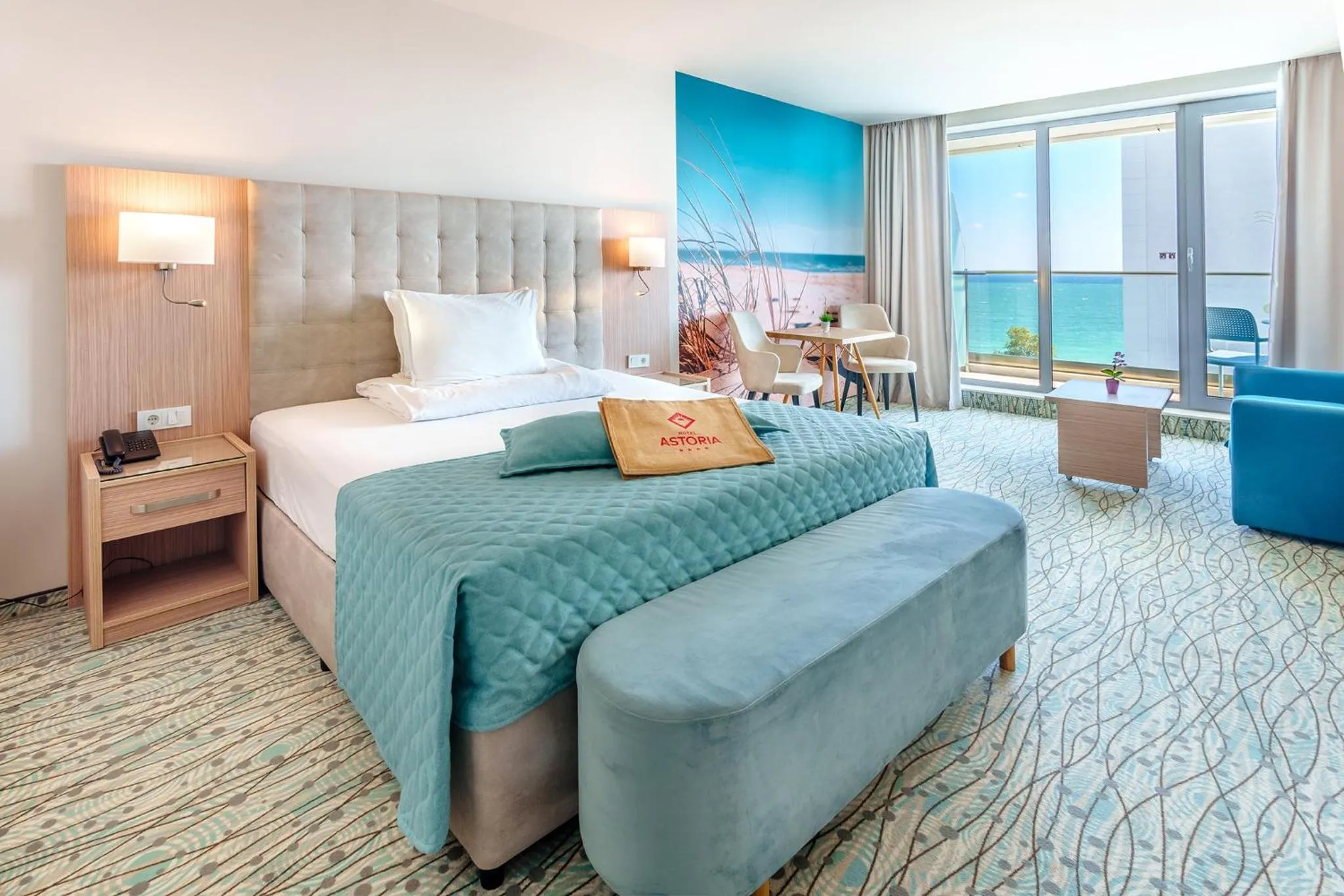 Bedroom, Bed in Astoria Hotel All Inclusive & Private Beach