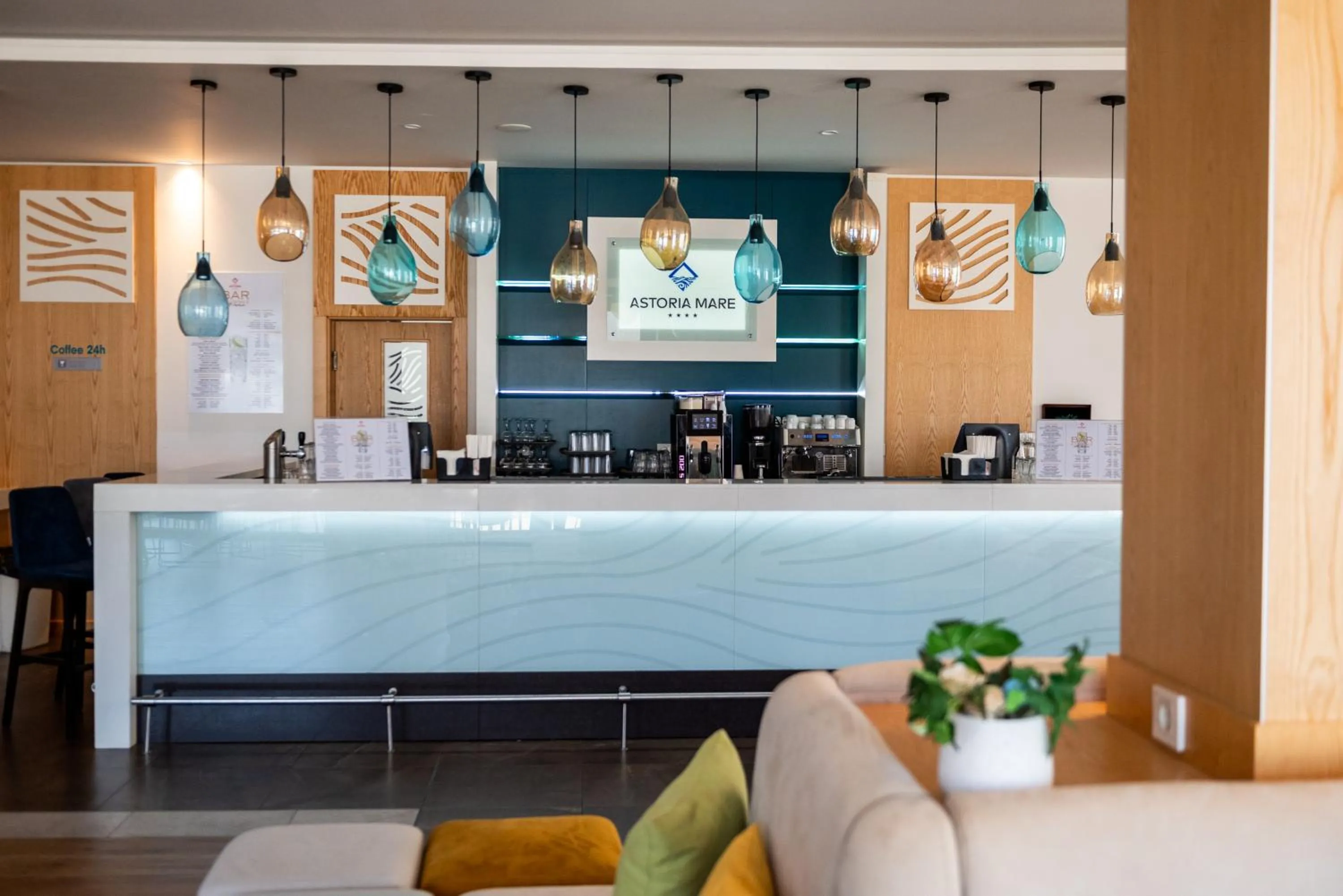 Lobby or reception in Astoria Hotel All Inclusive & Private Beach