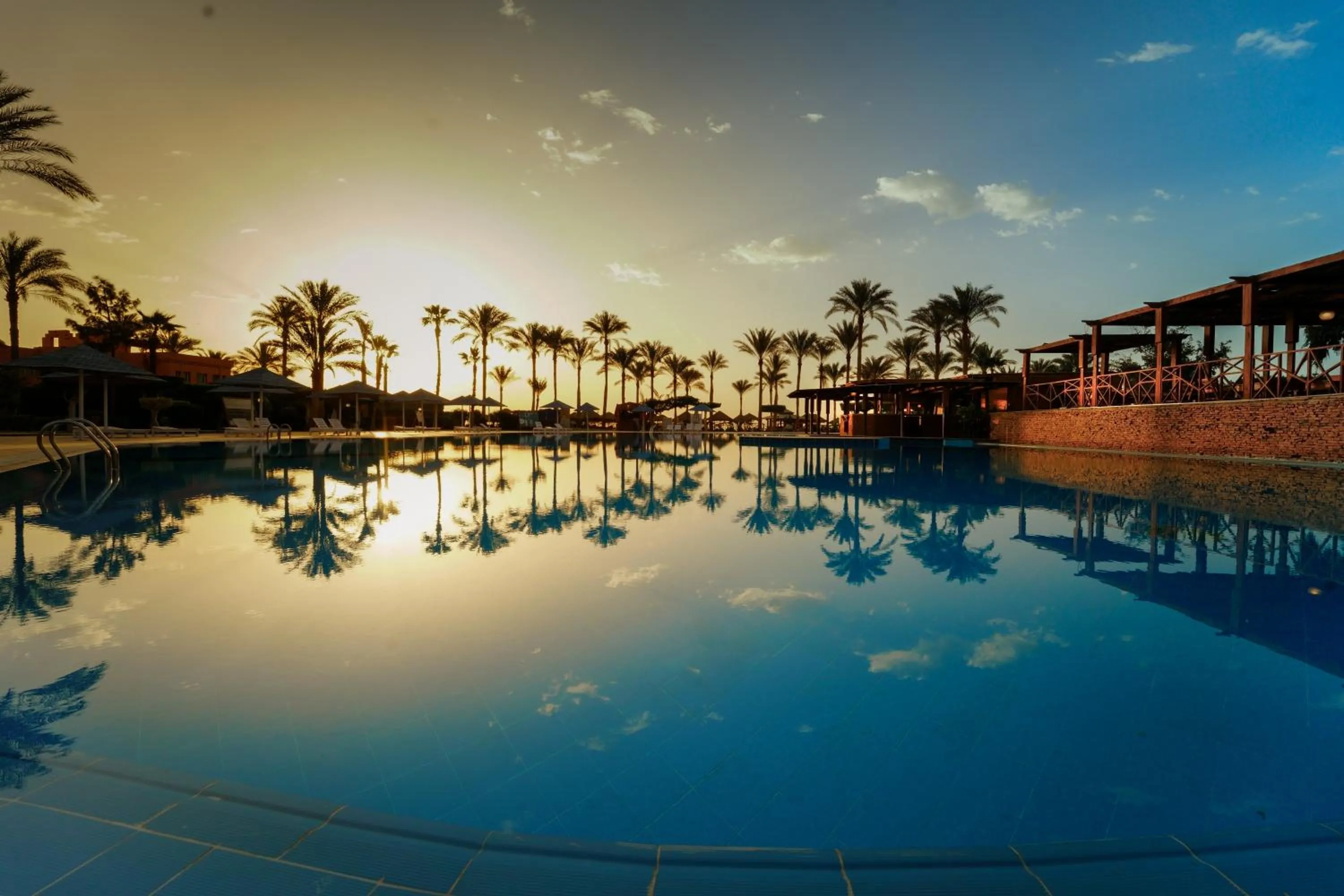 Sunset in Kefi Palmera Beach Resort El Sokhna - Family Only