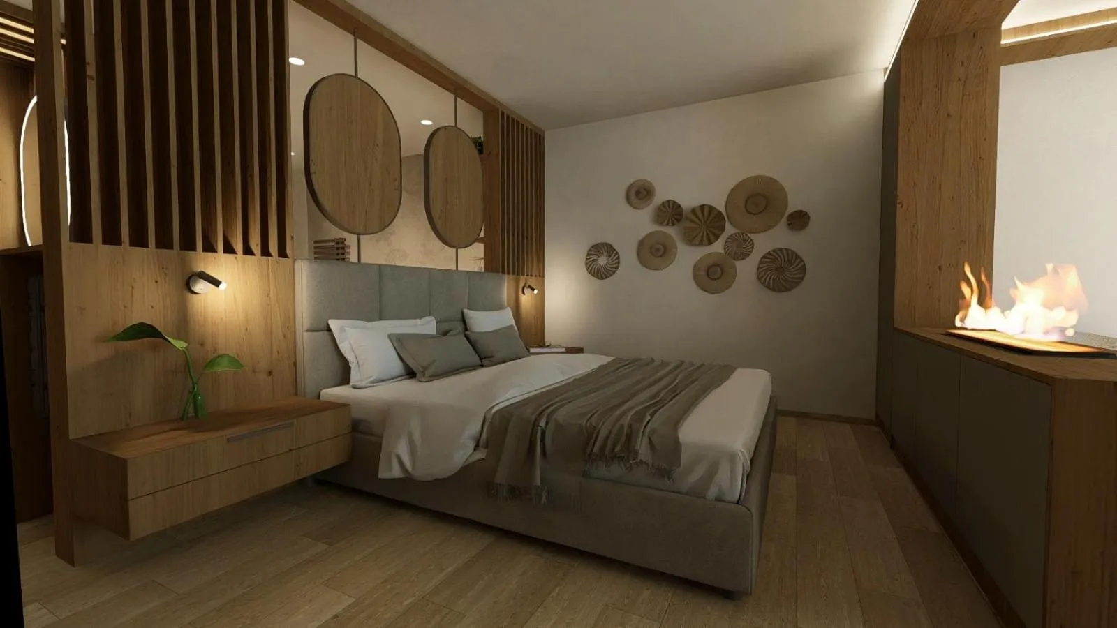 Bed in Hotel Bismarck