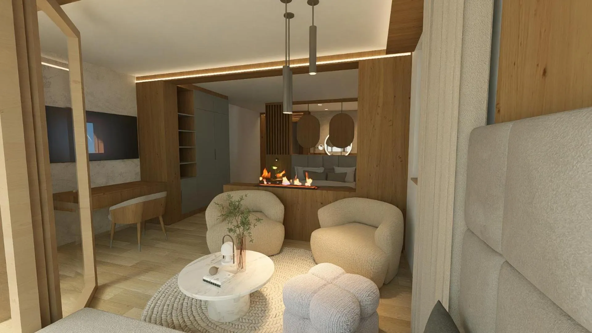 Living room in Hotel Bismarck