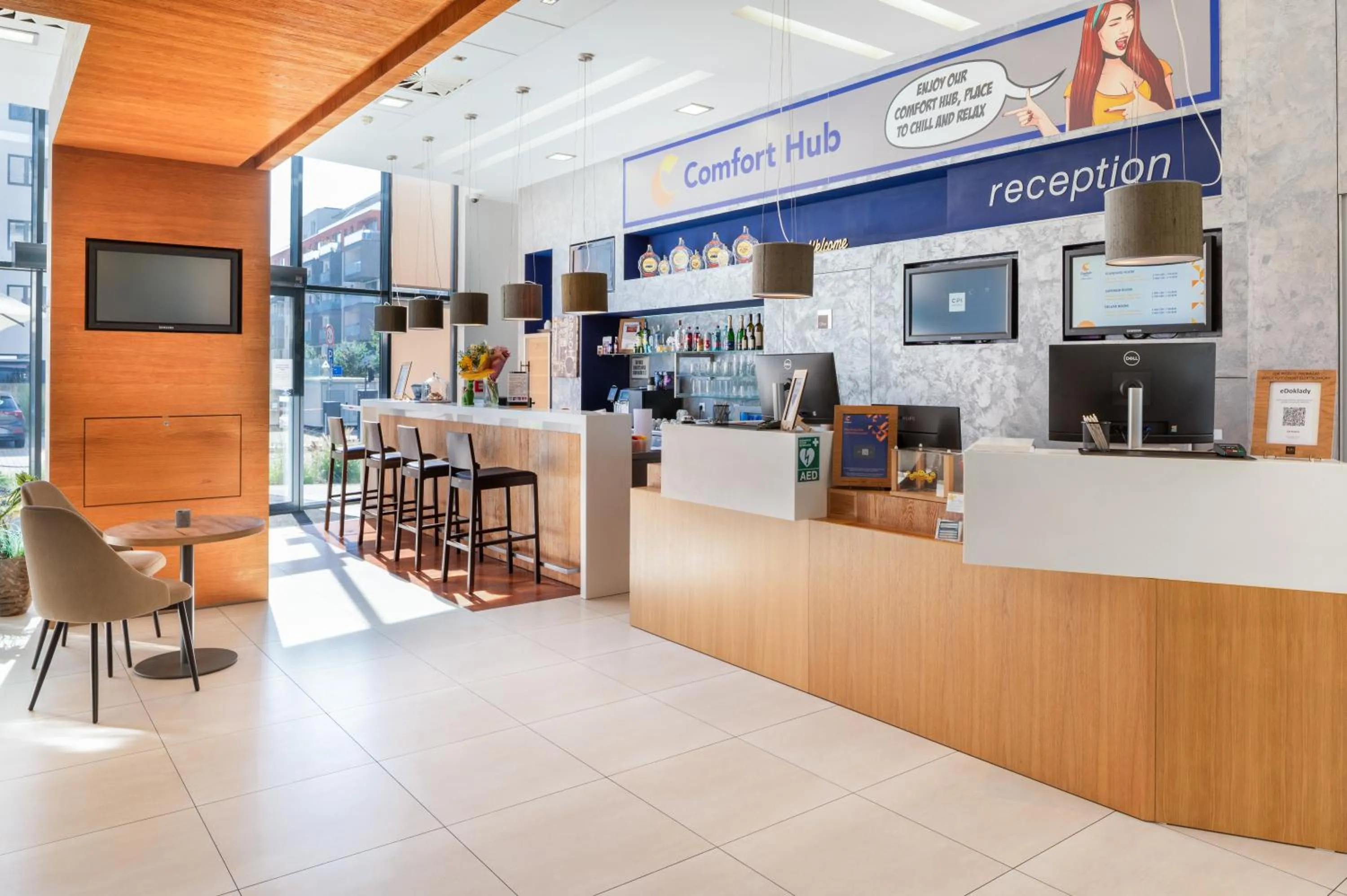 Lobby or reception in Comfort Hotel Olomouc Centre