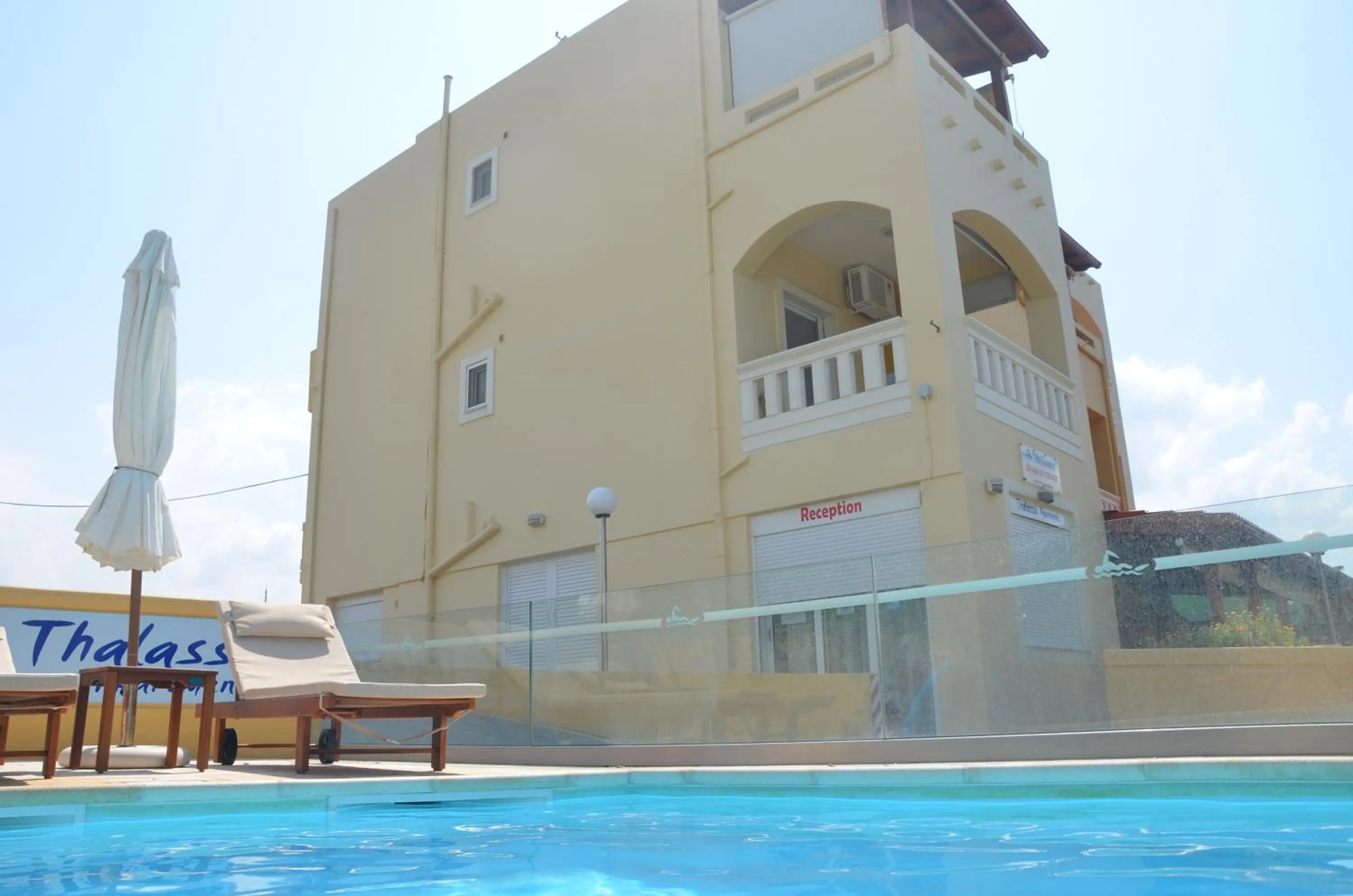 Facade/entrance in Thalassa Apartments