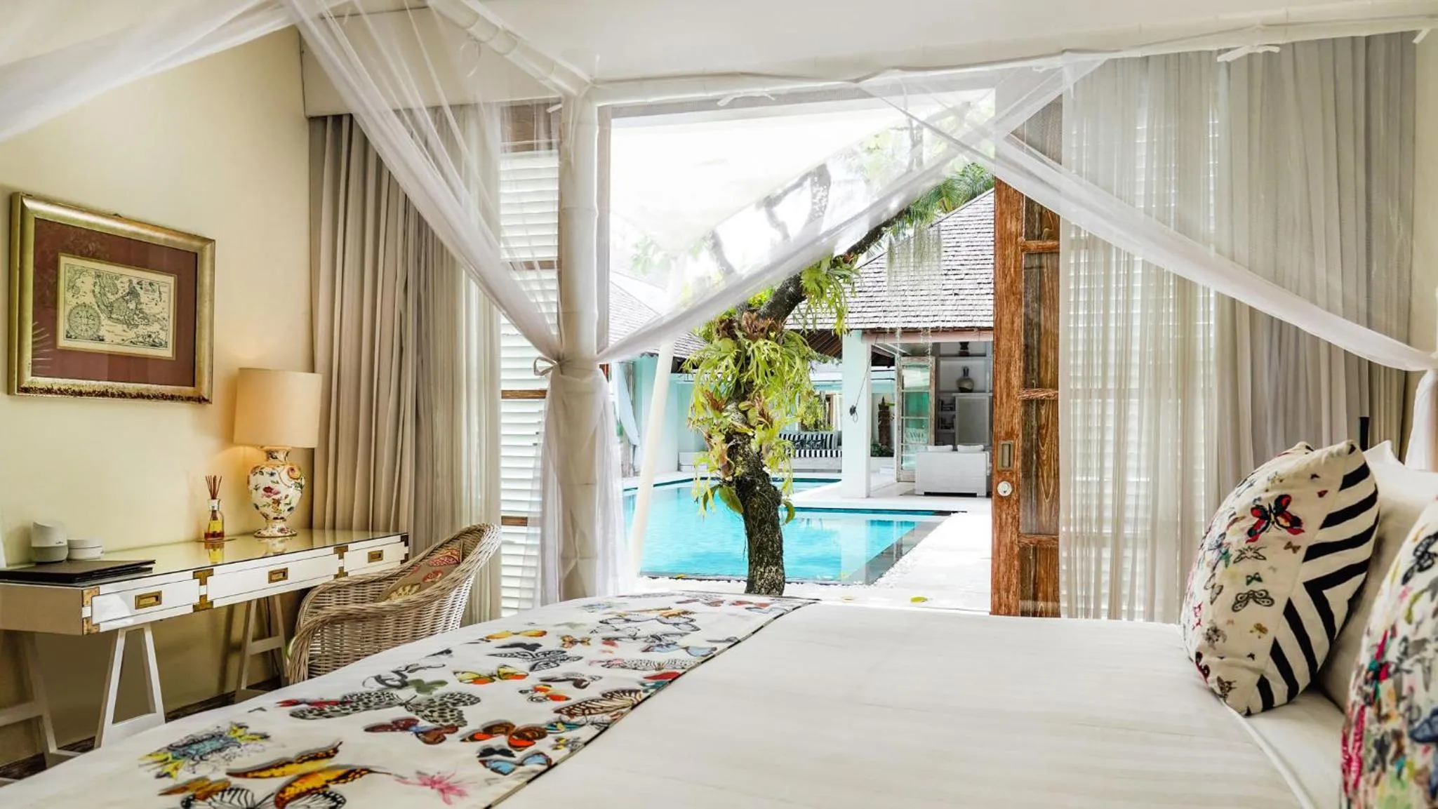 Bed in Villa Jajaliluna