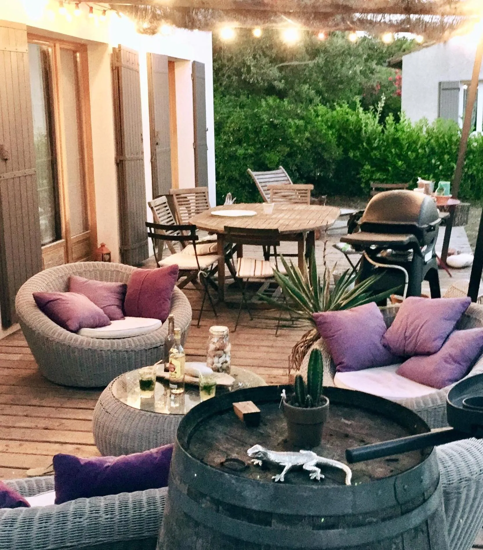 Balcony/Terrace in Chambre et table d hotes chez Dom