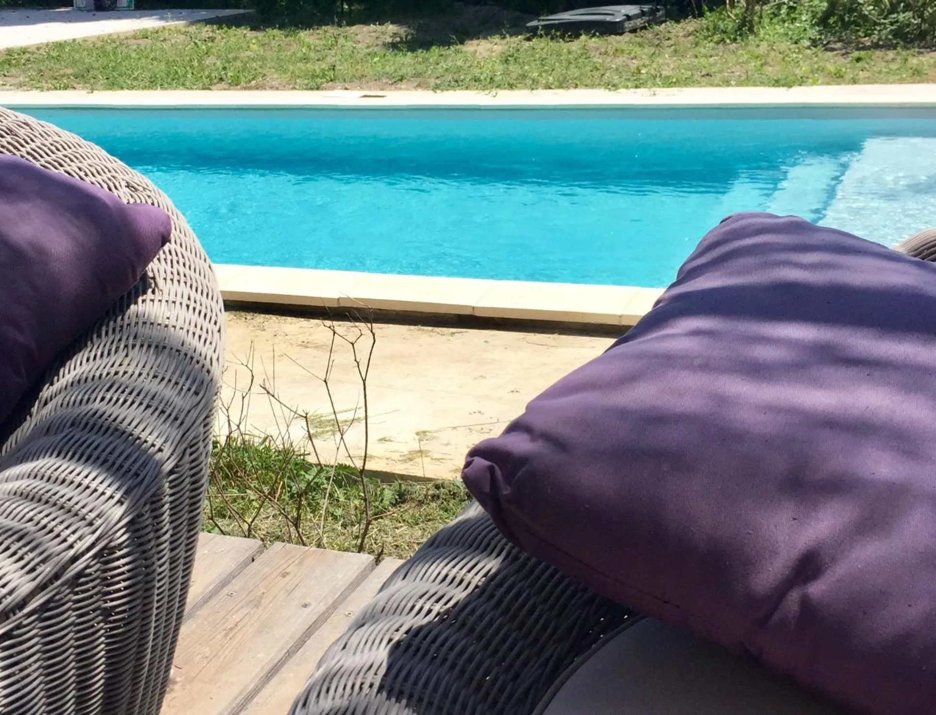 Pool view in Chambre et table d hotes chez Dom