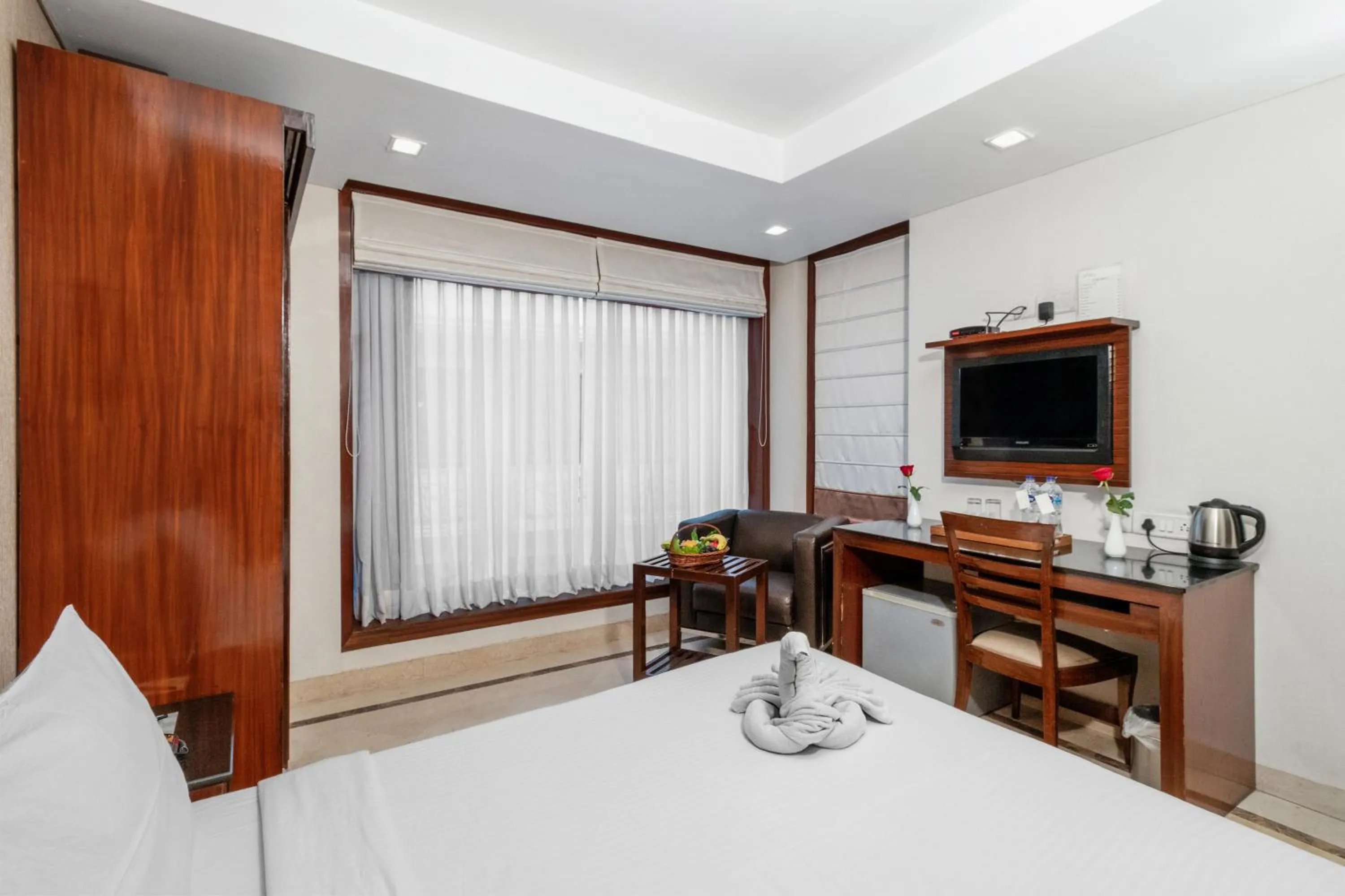Dining area, Bed in Hotel Casa Fortuna