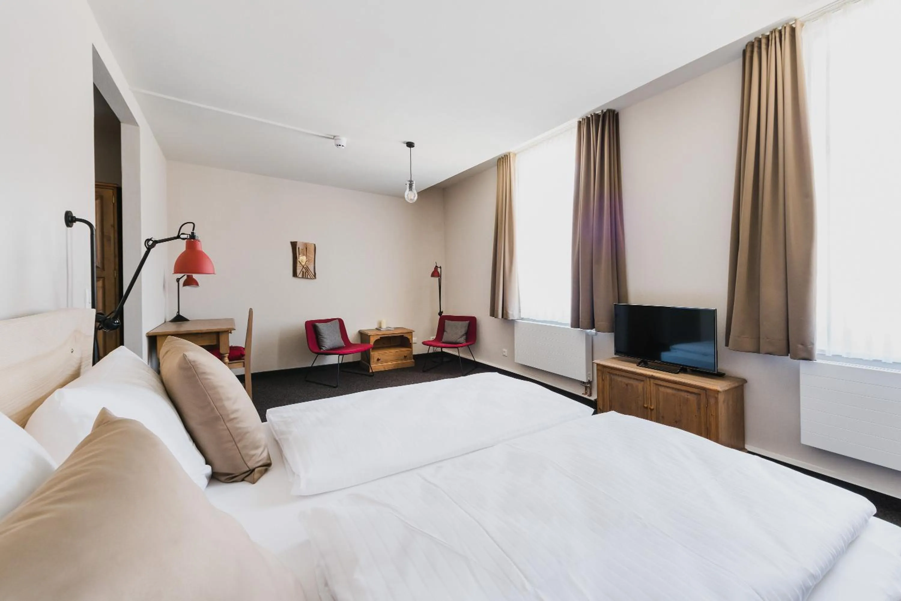 Bedroom, Bed in Hotel Villa Bodeblick