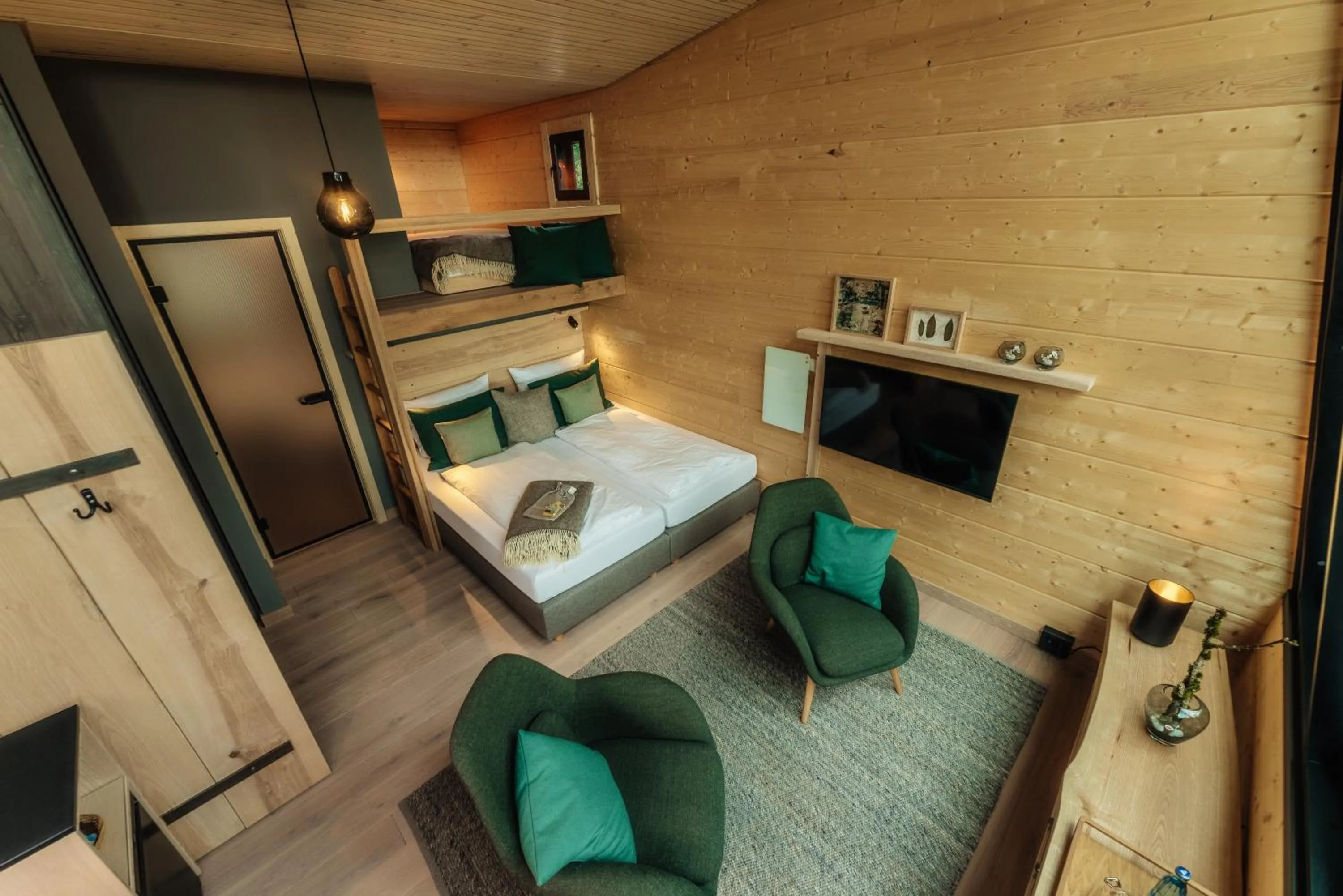 Bed in Hotel Villa Bodeblick