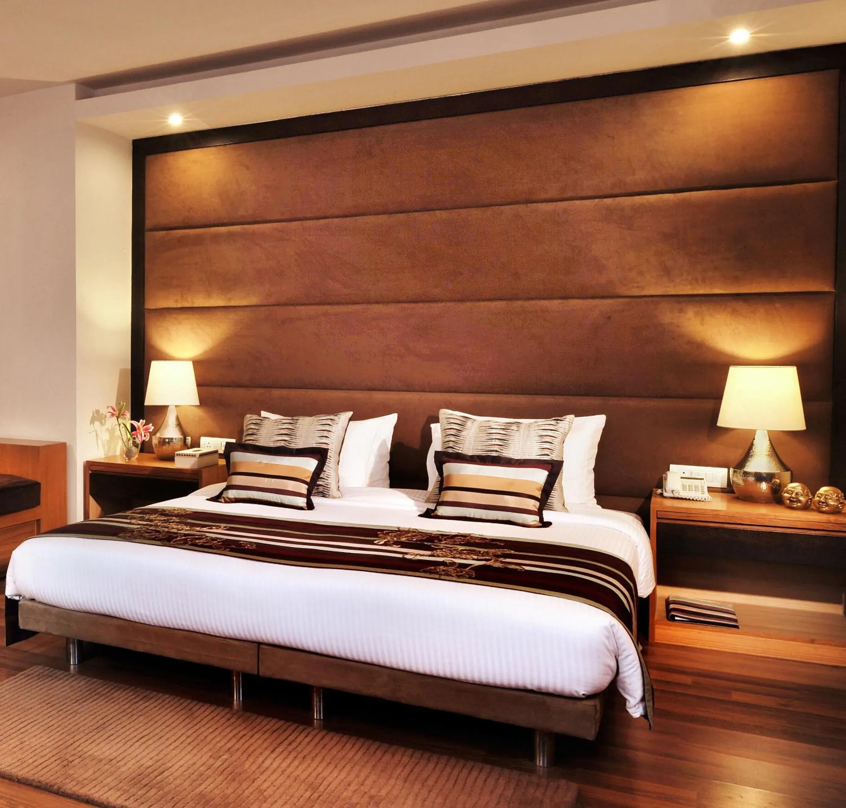 Bed in Udman Hotel Panchshila Park Bed in Udman Hotel Panchshila Park