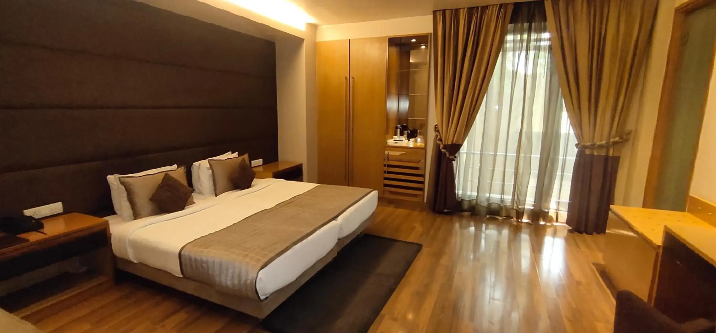 Bed in Udman Hotel Panchshila Park Bed in Udman Hotel Panchshila Park