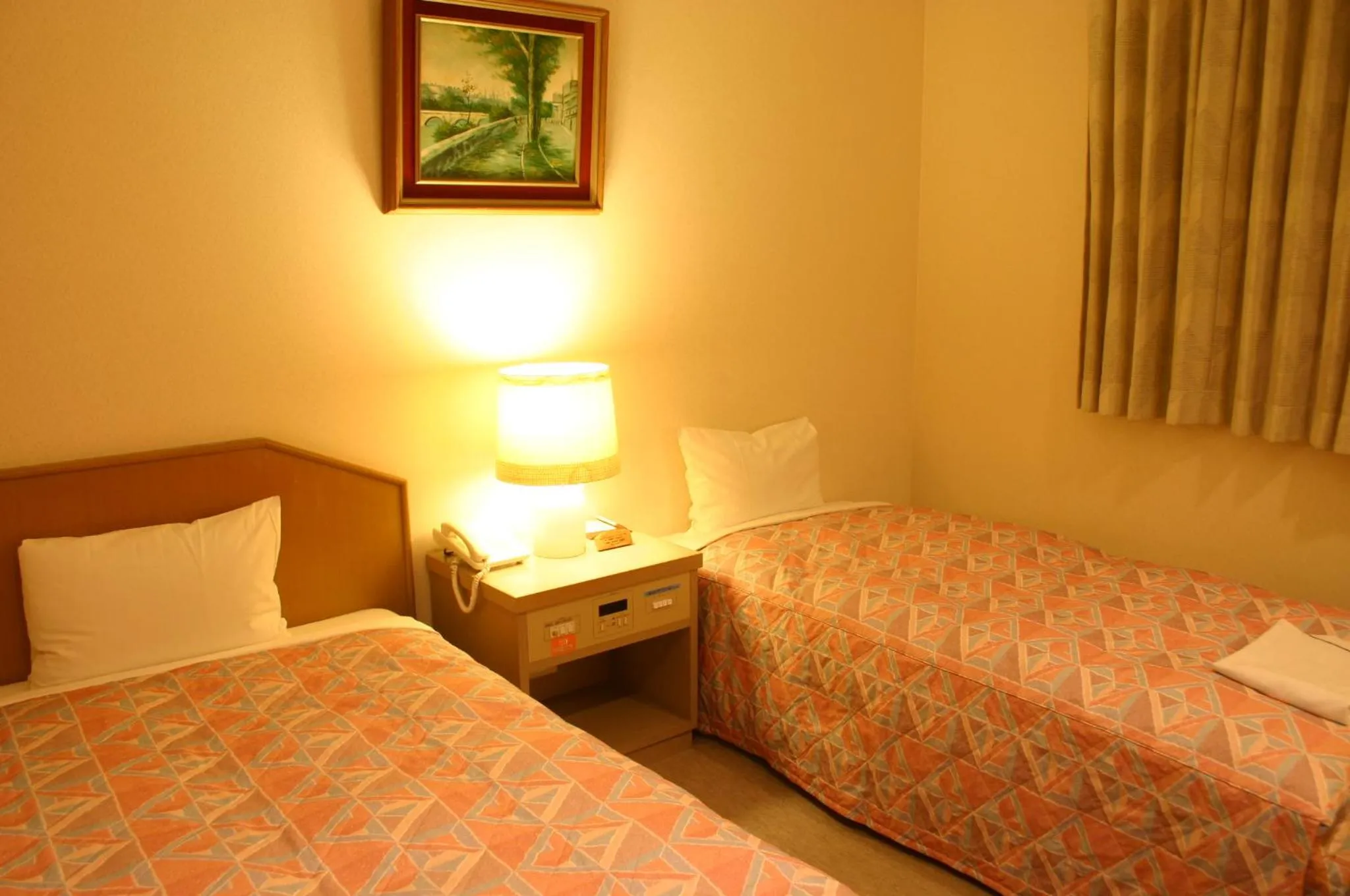 Bed in Hotel Lakeland Hikone