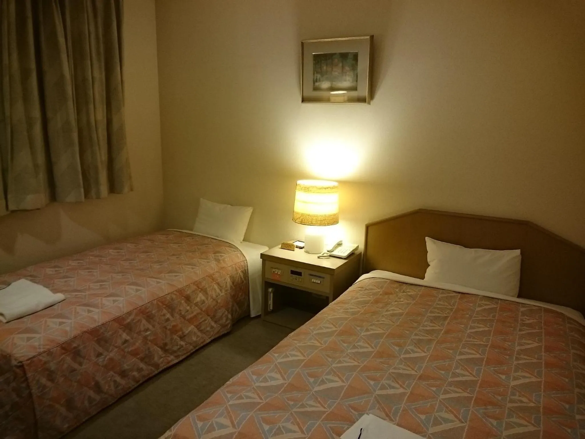 Bed in Hotel Lakeland Hikone