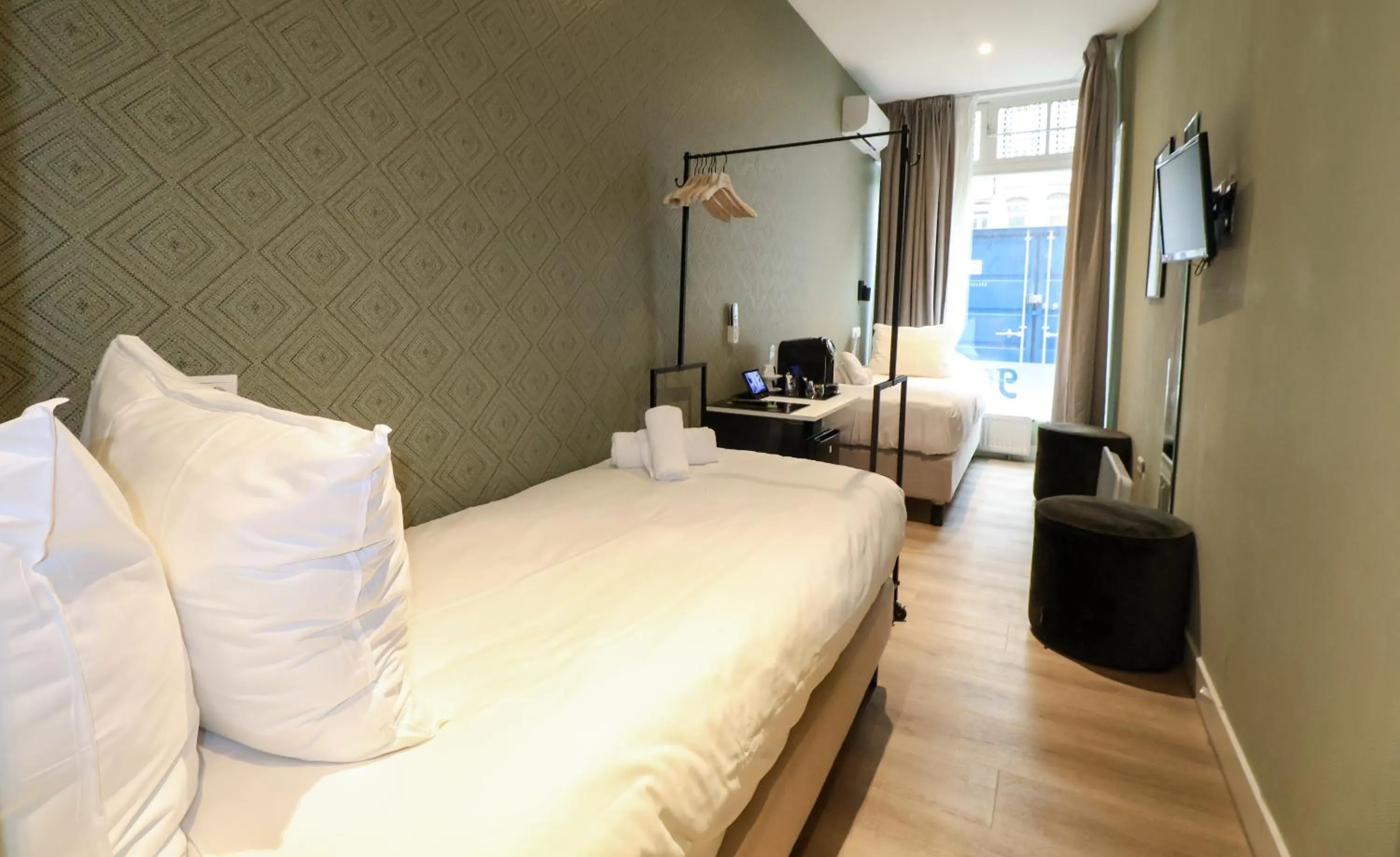 Bed in Hotel Atlantis Amsterdam