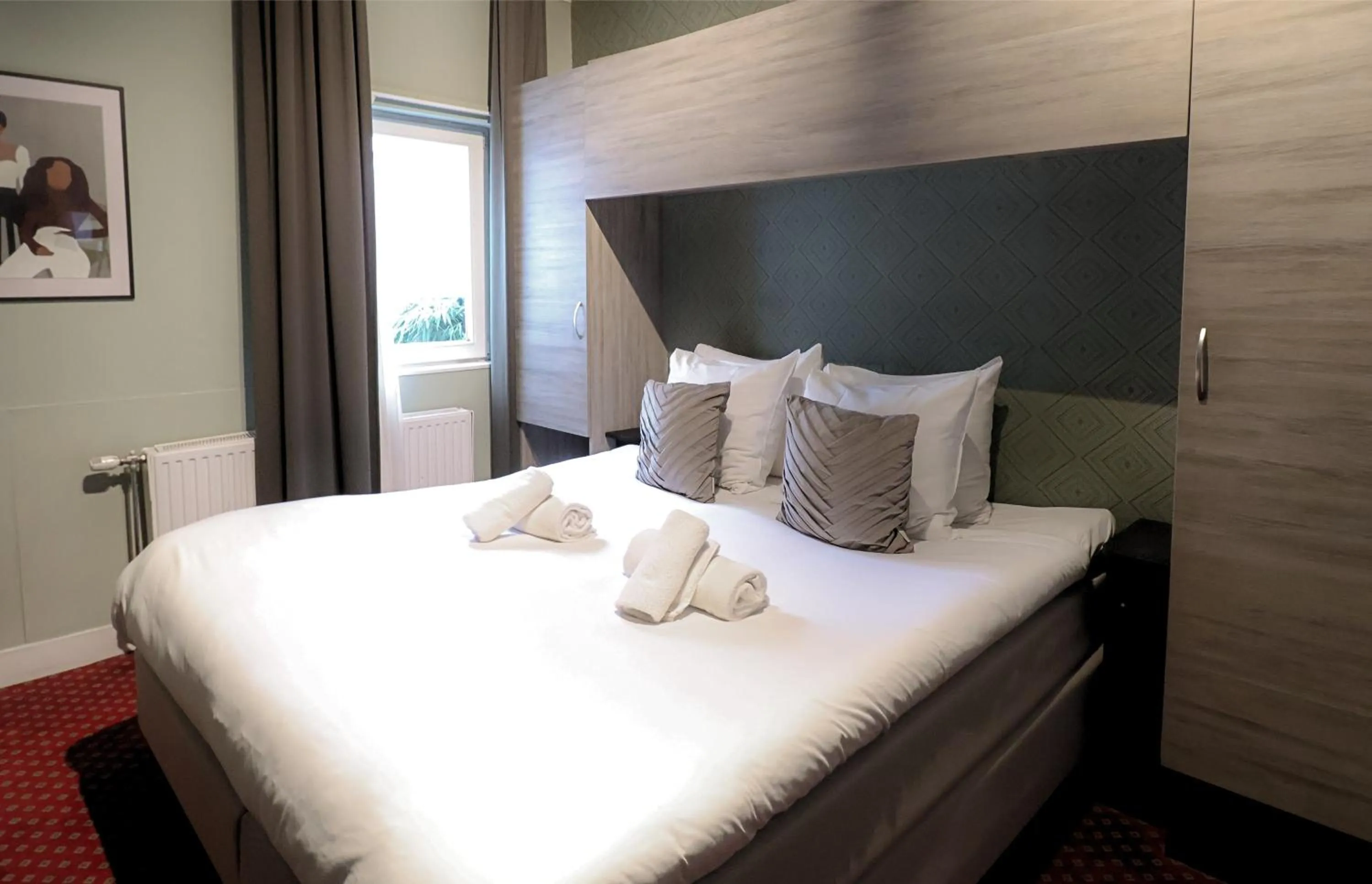 Bed in Hotel Atlantis Amsterdam