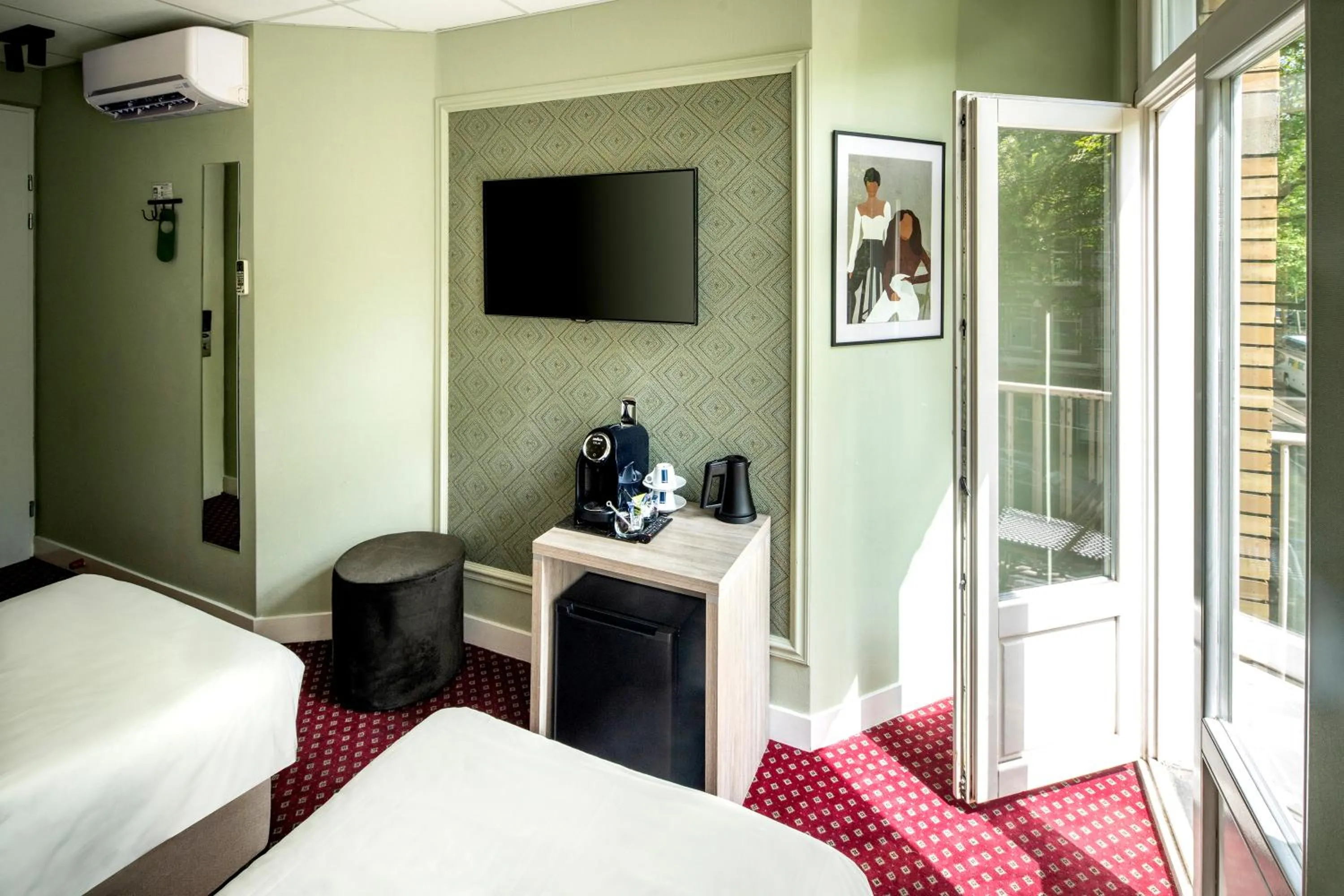 Bed in Hotel Atlantis Amsterdam