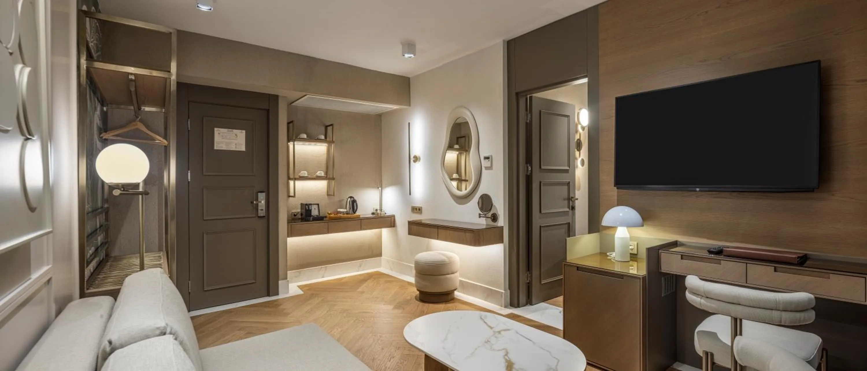 Living room, Bed in Side Star Elegance Hotel - Ultra All Inclusive