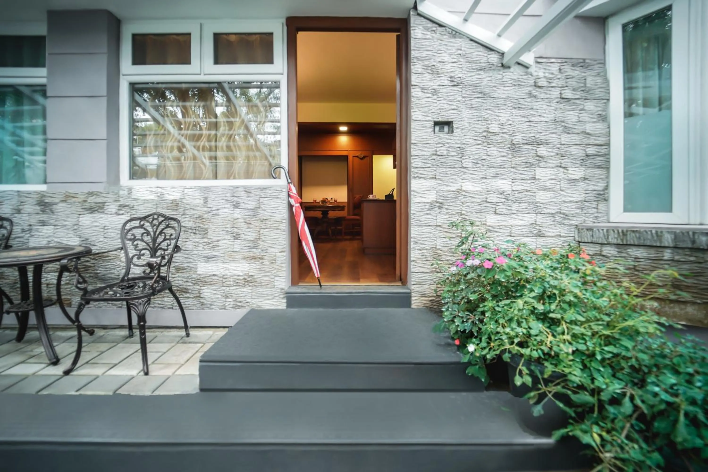 Garden view in JC Residency