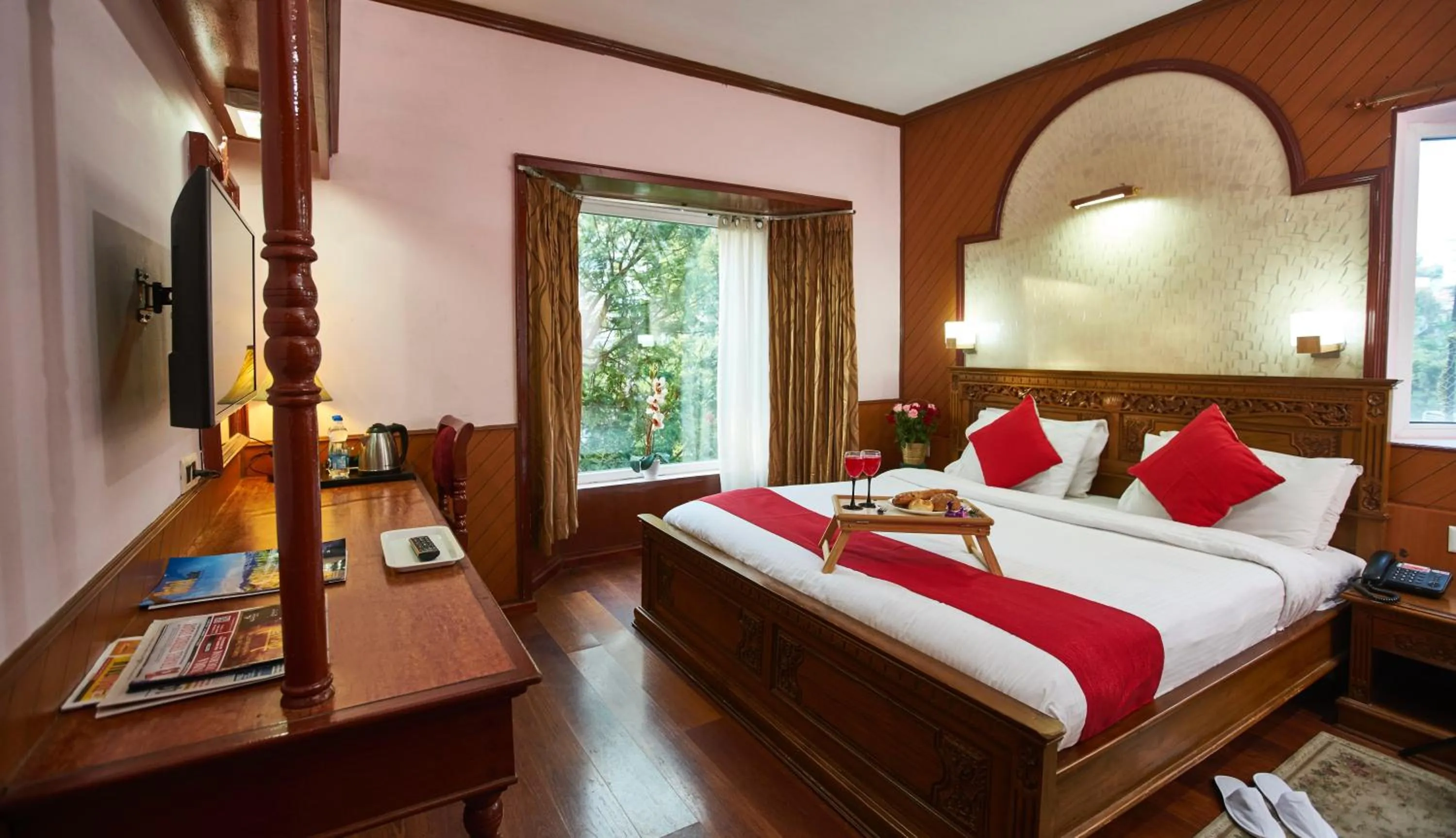 Photo of the whole room, Bed in JC Residency