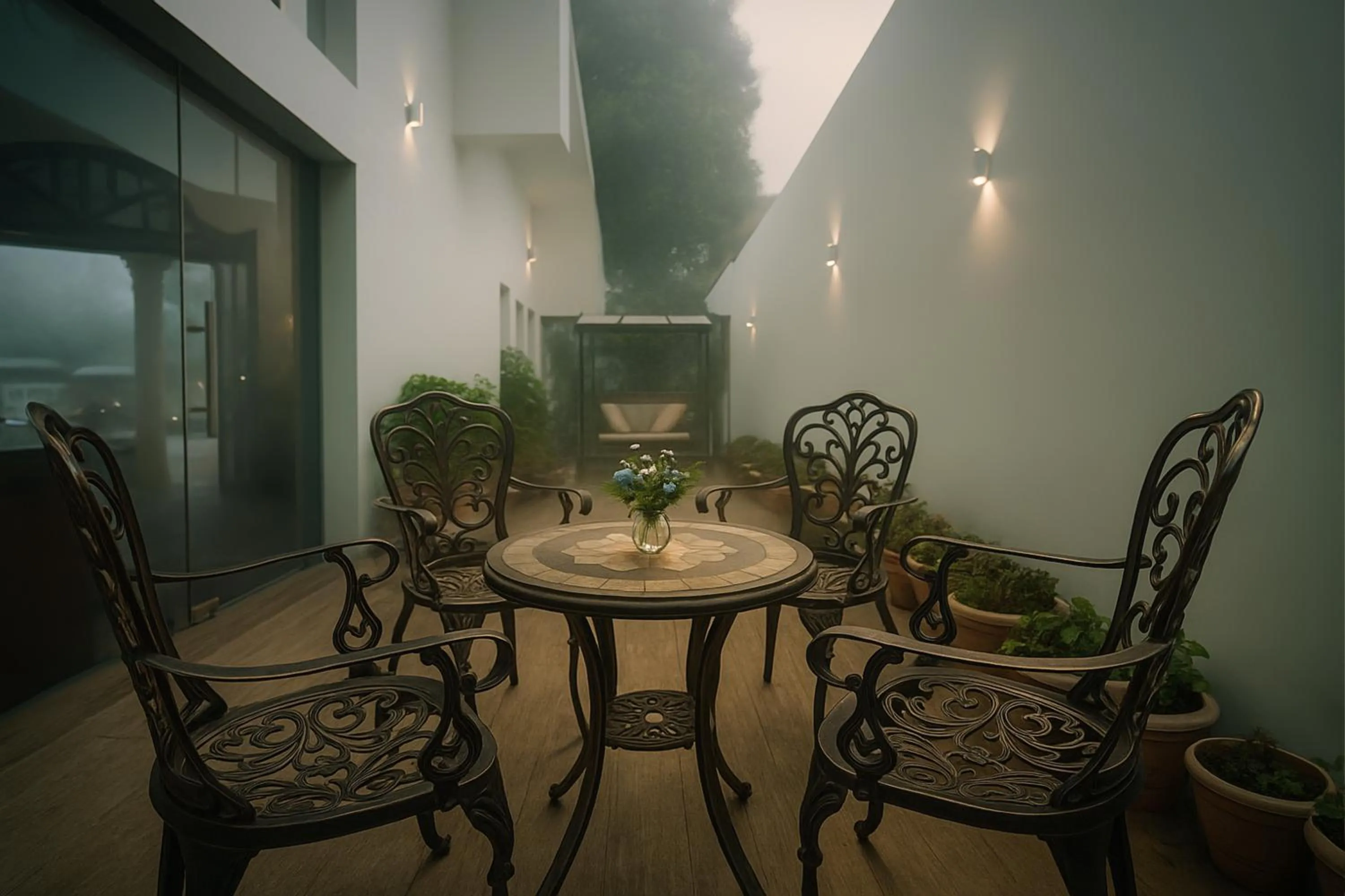 Patio in JC Residency