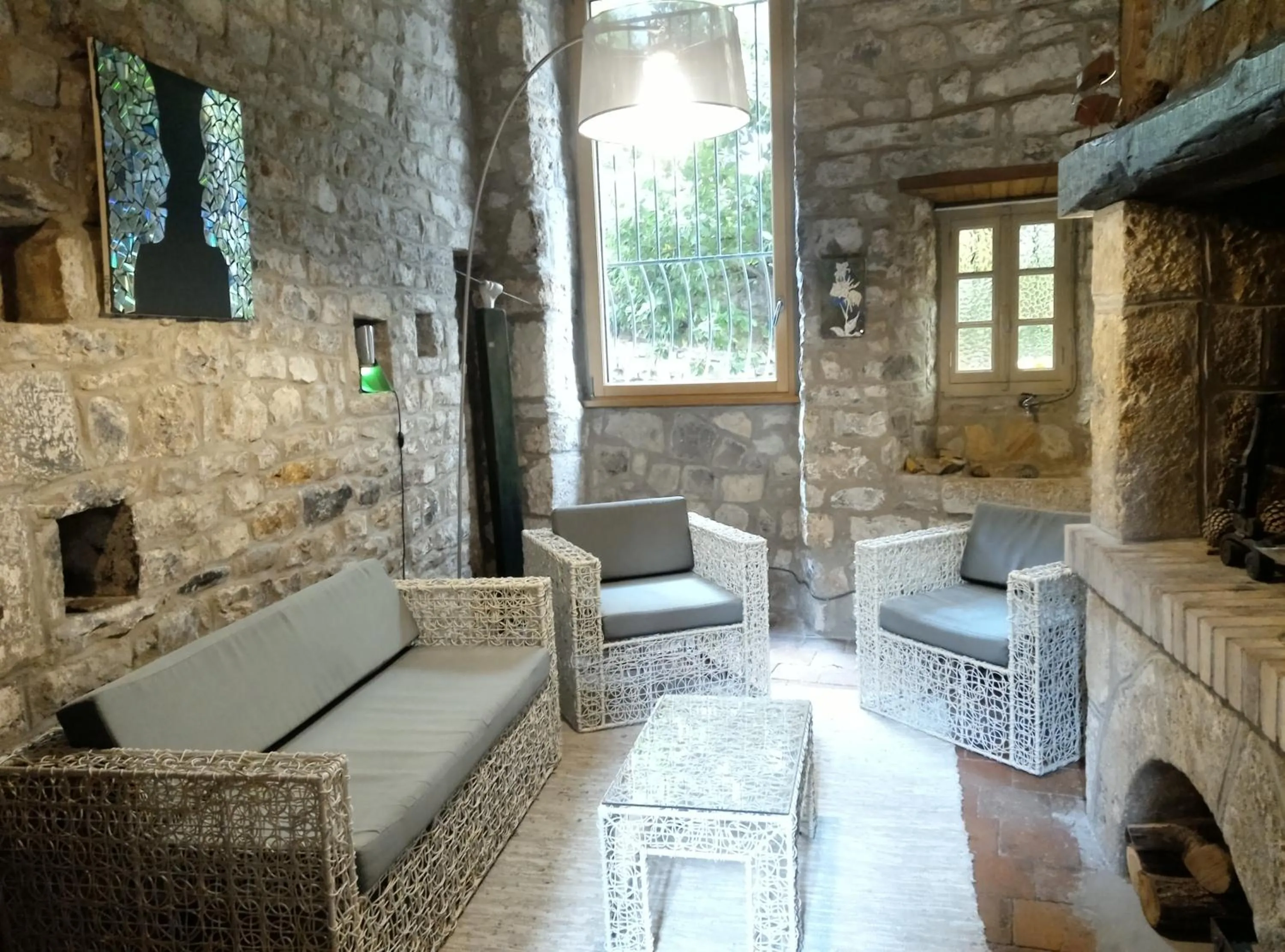 Living room in Ermitage de Peyreleau