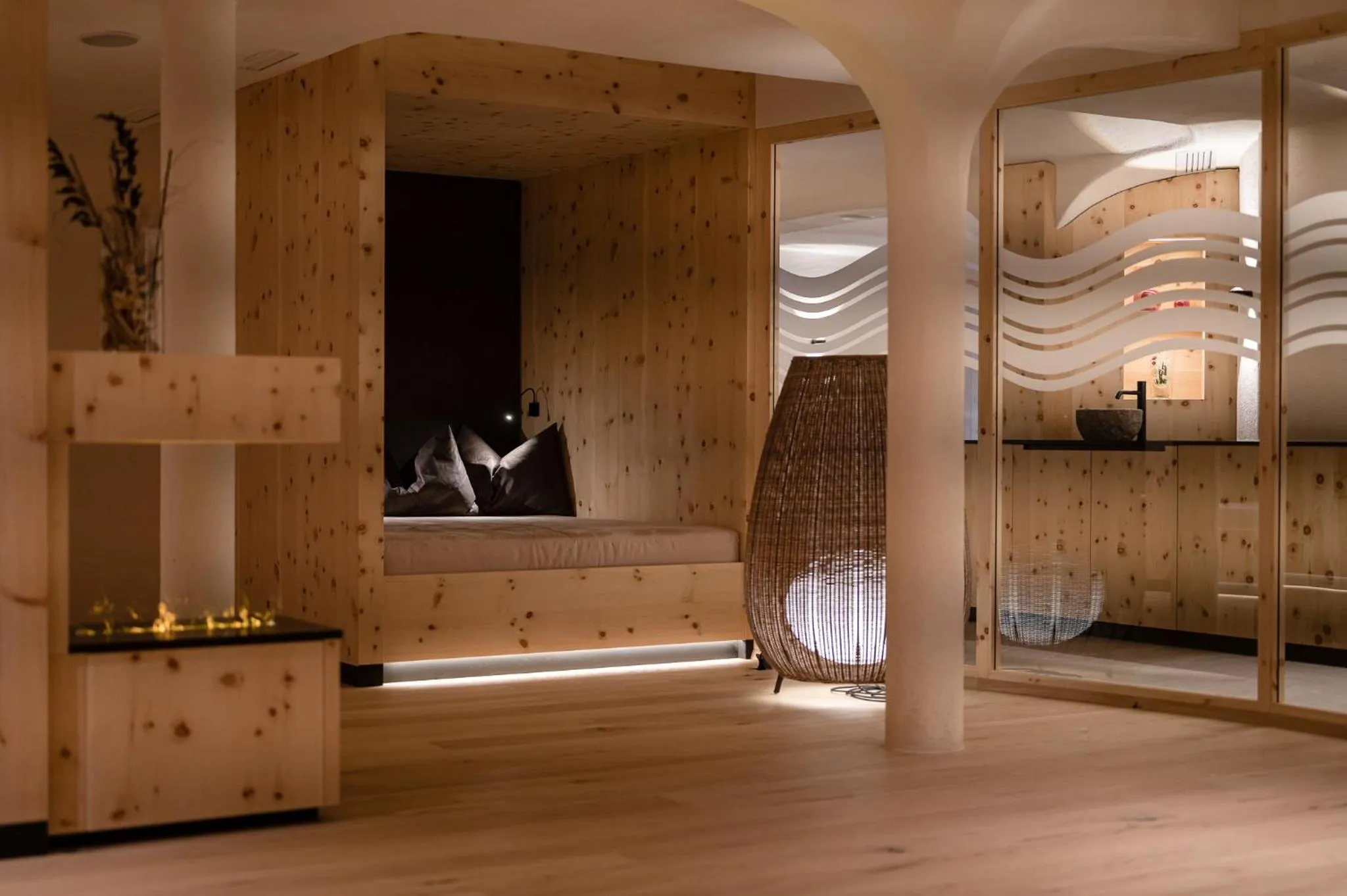 Sauna in Alpine Nature Hotel Stoll