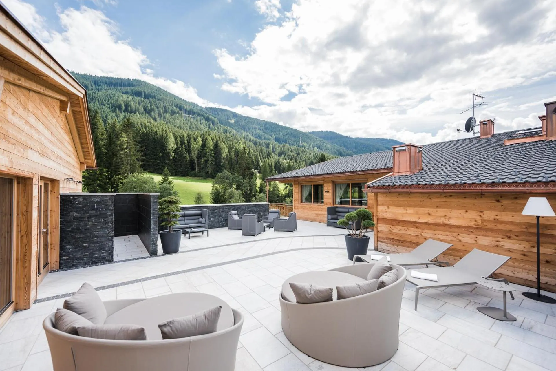 Sauna in Alpine Nature Hotel Stoll