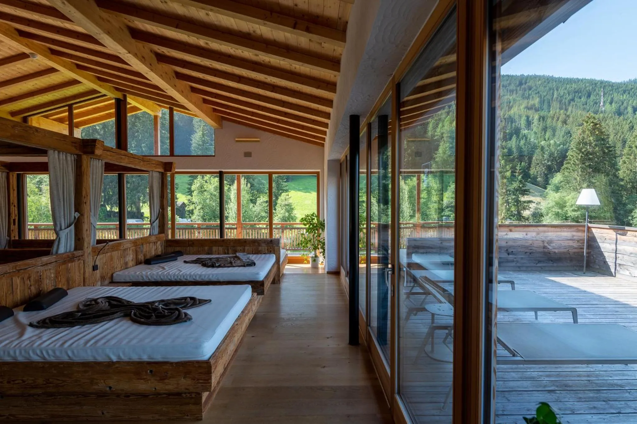 Sauna in Alpine Nature Hotel Stoll