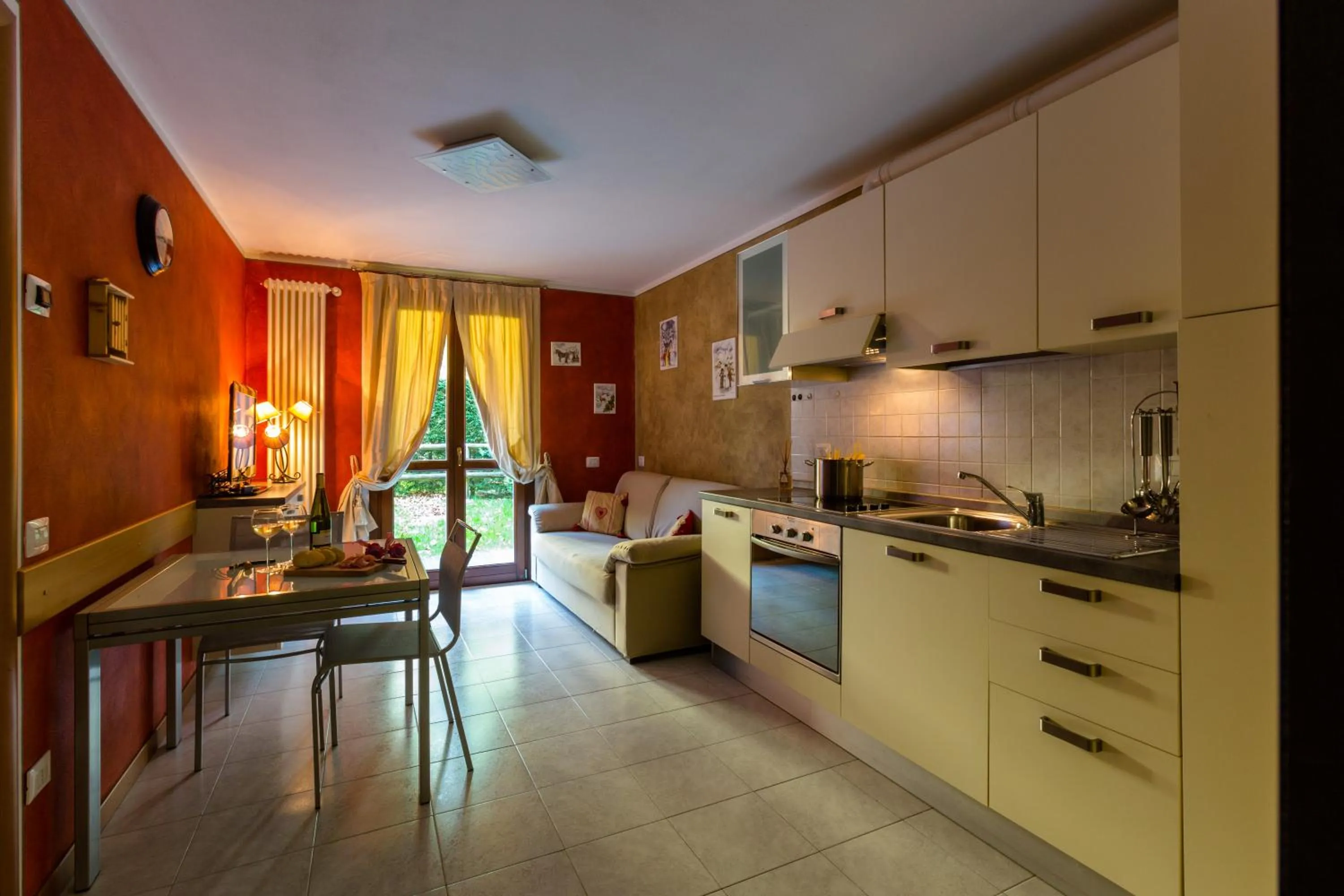 Living room in Residence Rta La Rosa delle Dolomiti