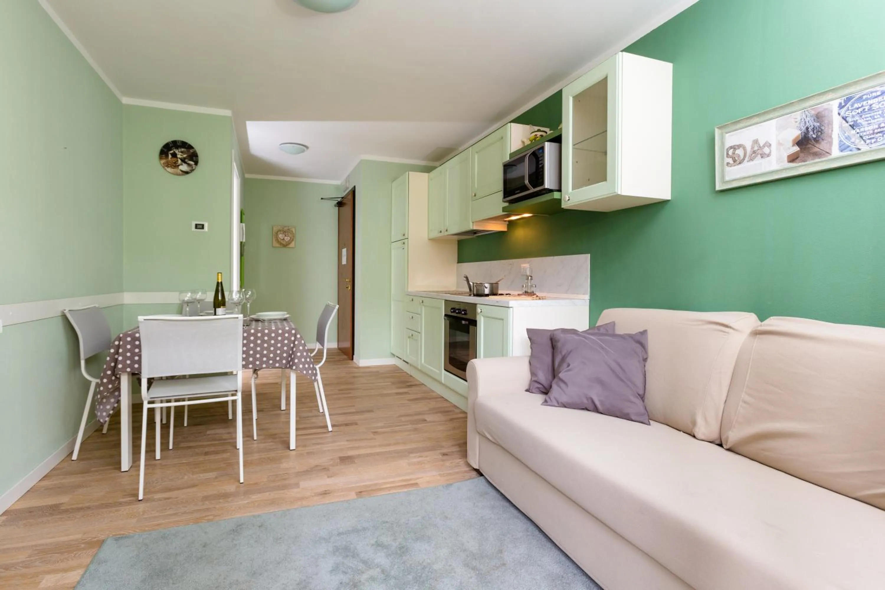 Kitchen or kitchenette in Residence Rta La Rosa delle Dolomiti