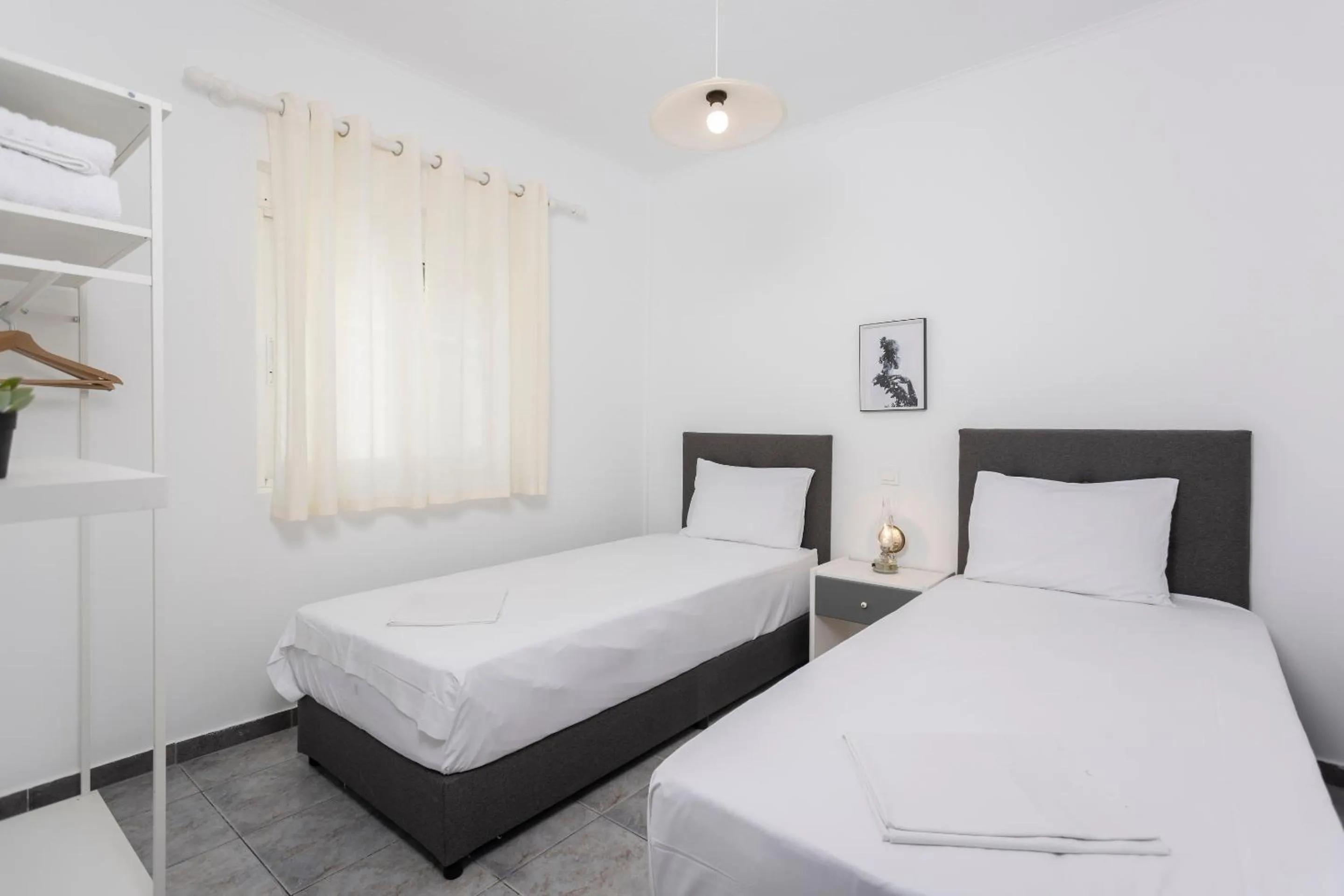 Bed in Anatoli Apartments Polichrono