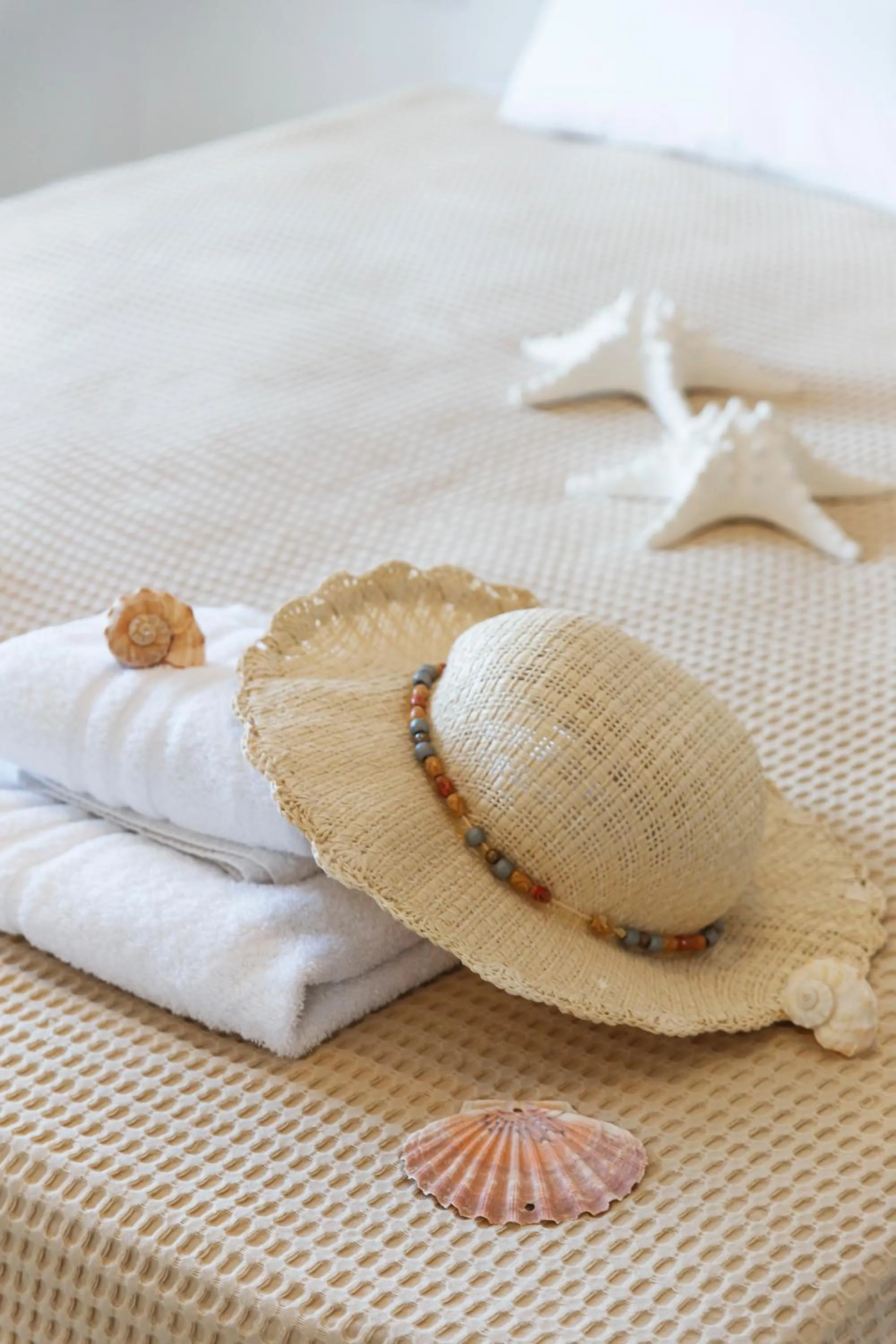 Bed in Anatoli Apartments Polichrono