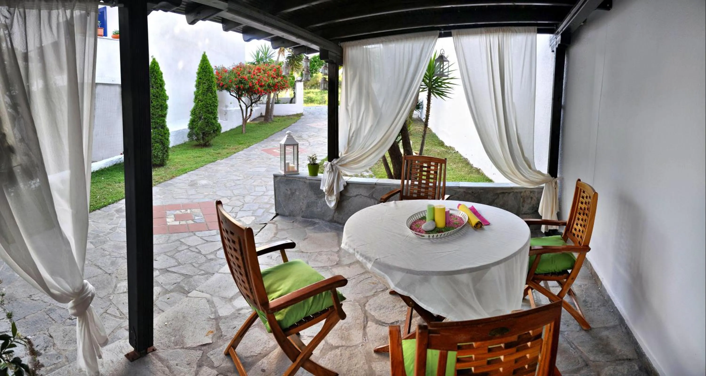 Balcony/Terrace in Anatoli Apartments Polichrono