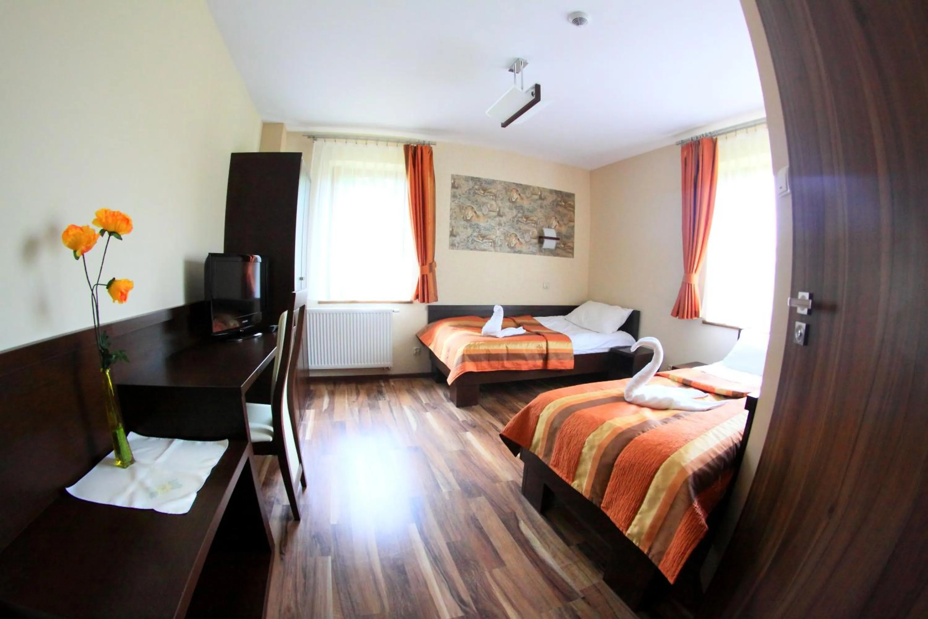 Bed in Hotel Mieszko